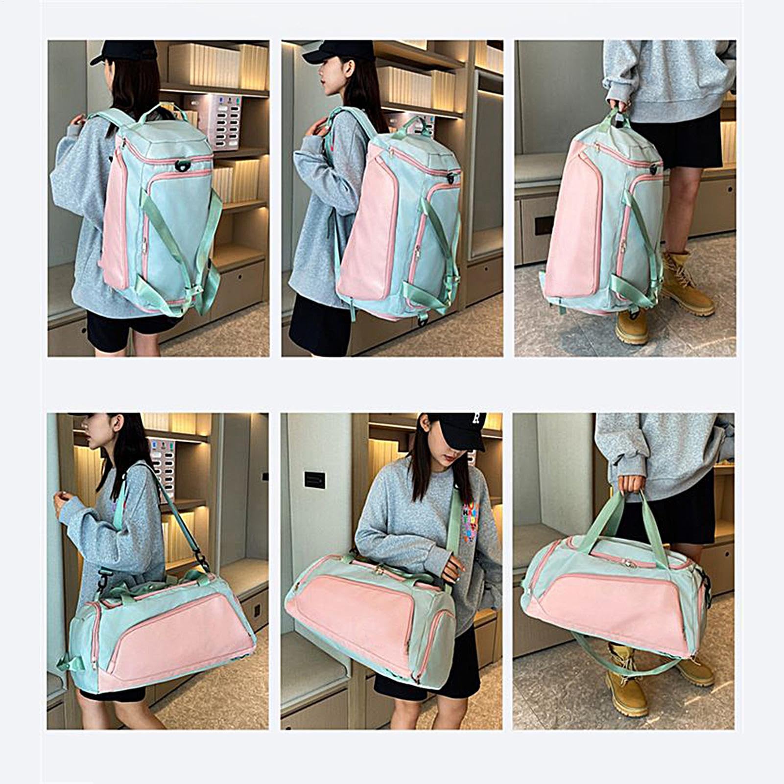 Borsa per esercizi Scomparto per scarpe impermeabile e accessori per
