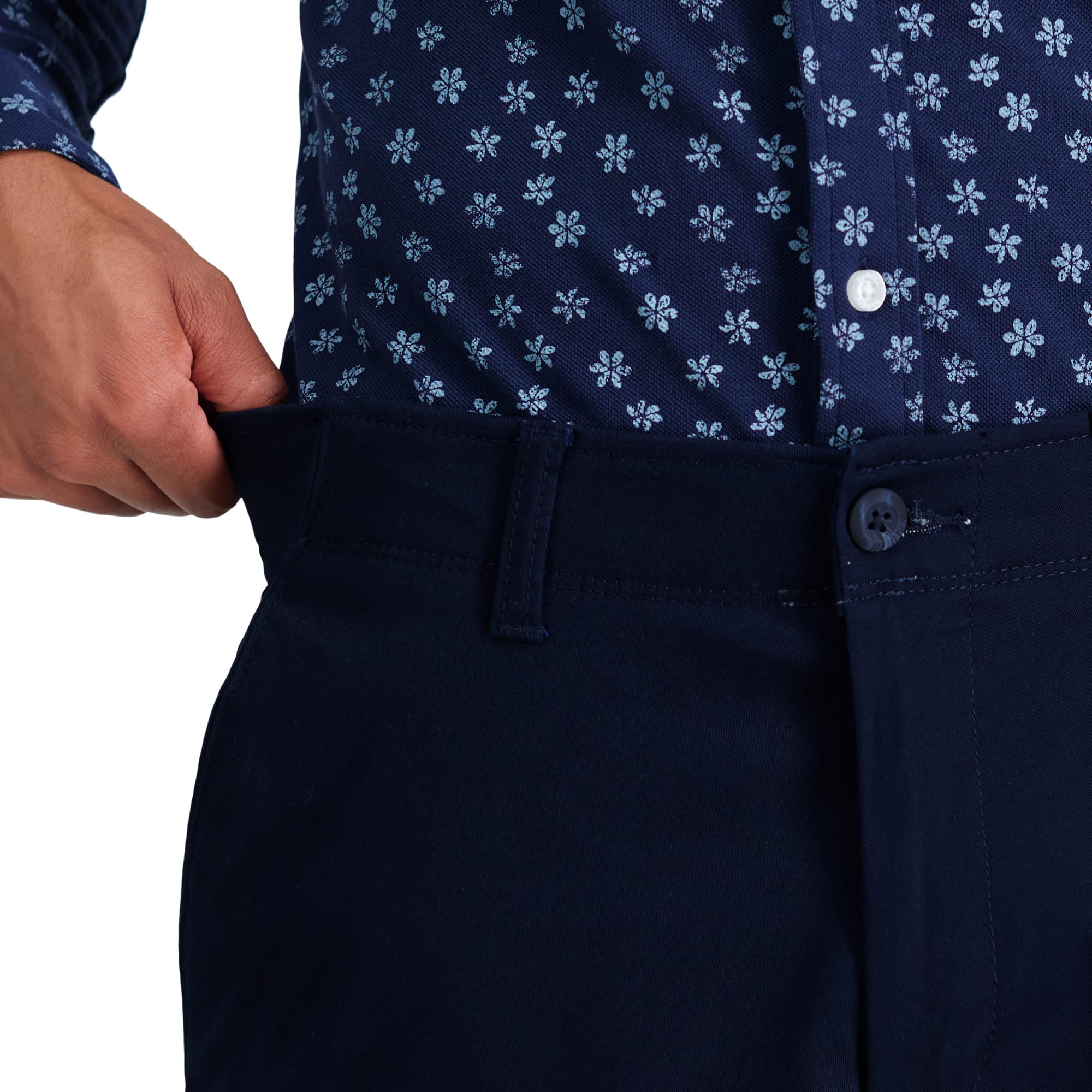 Haggar PLN Plain Weave Pant Pantalones de Vestir para Hombre
