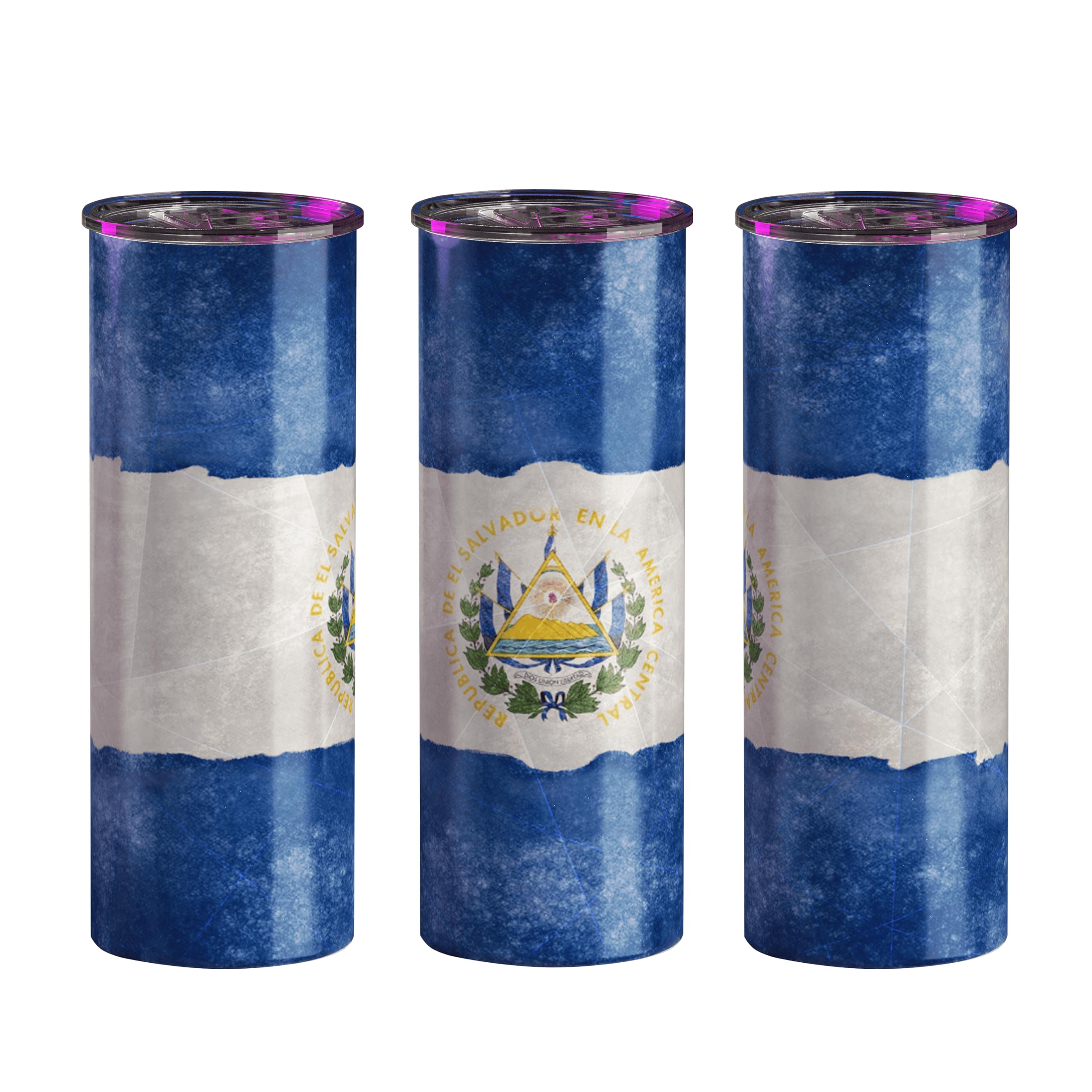Gobelet Termo Drapeau du Salvador 591 ml Double Paroi