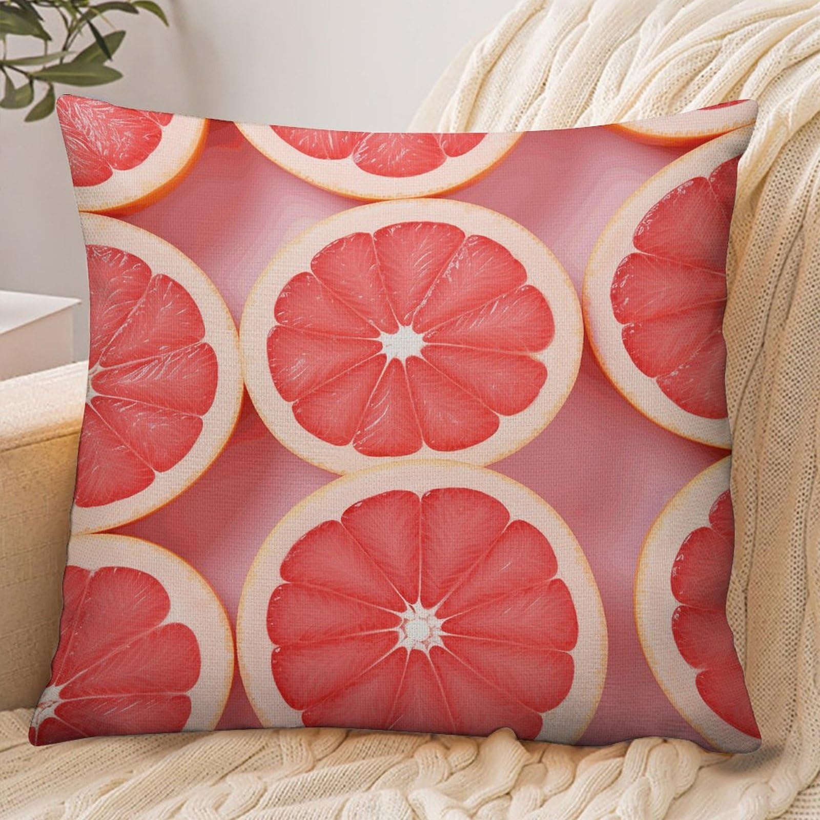 Fekiloot Style Grapefruit Half Slice Pillowcase Pillow Sham Pillow Case