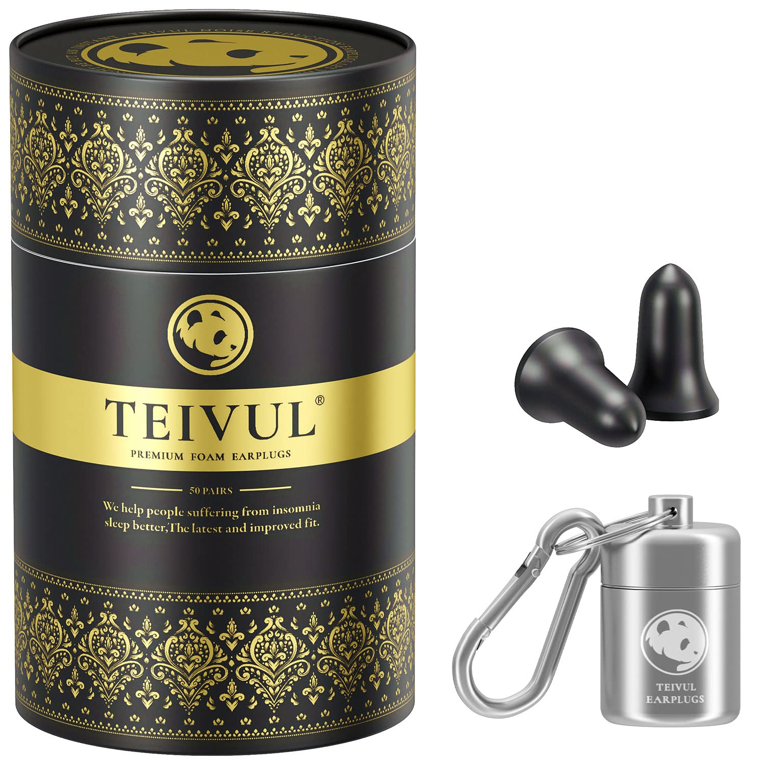 50 Pairs Soft Foam Ear Plugs for Sleep, Best Noise Cancelling Earplugs for Sleeping with C...