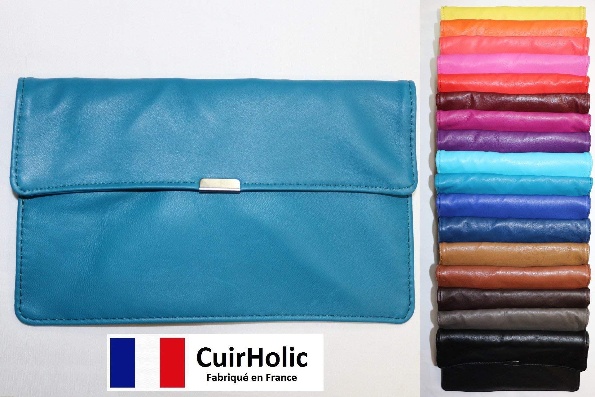 Porte Monnaie Anglais en Cuir d'Agneau Véritable XL
