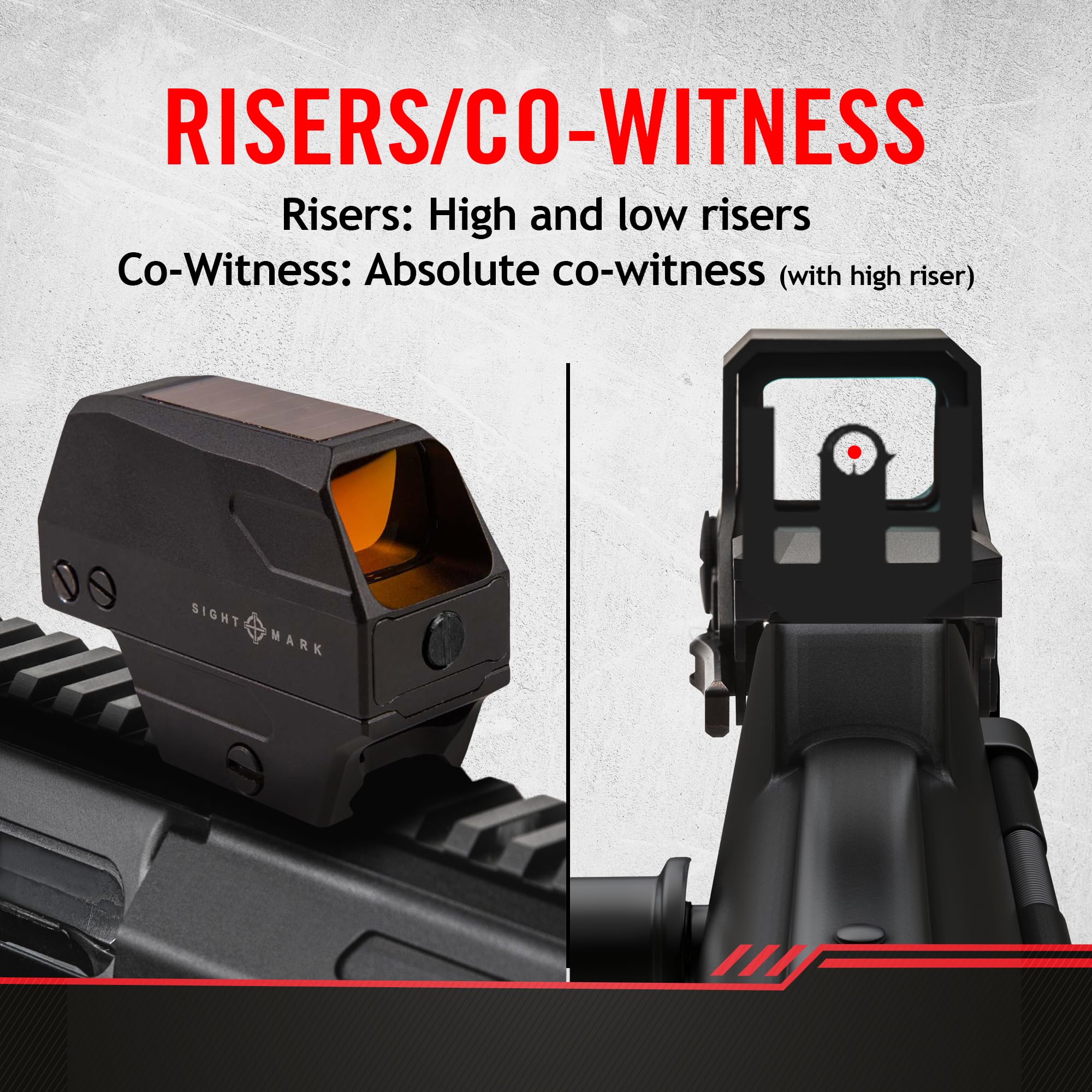 Sightmark Volta Solar 2 MOA Red Dot Piles et solaires Picatinny IP67