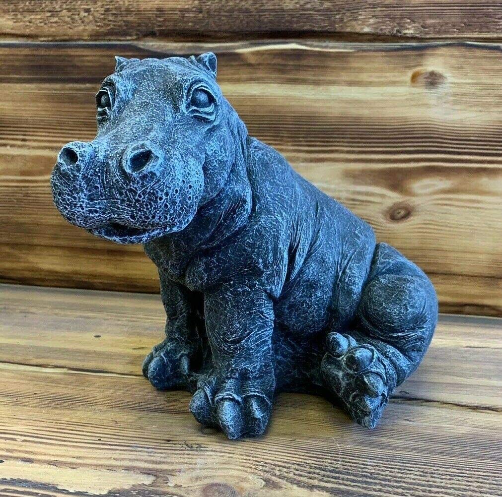 J And L Stone Ornaments Stone Zewool Hippo Statue Figure Ornament