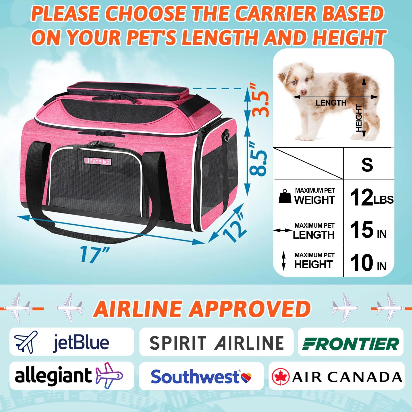 Amazon Jetblue Pet Carrier Size Petskd Top-Expandable Pet Carrier
