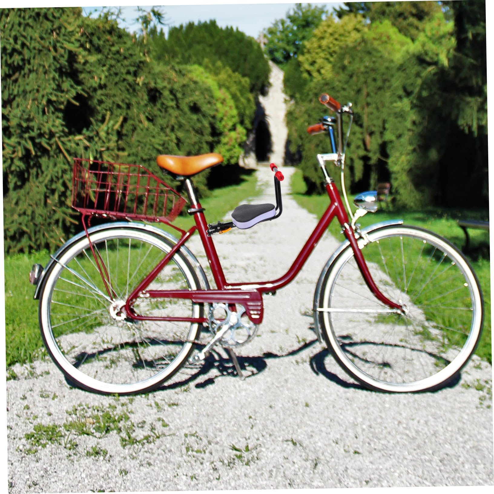 TOPBATHY Seggiolino per Bicicletta Elettrica con Schienale per Sedile in Acciaio Carbonio e Spugna Facile da Installare e Smontare Sicuro e Confortevole per Bimbi Fino Anni Nero
