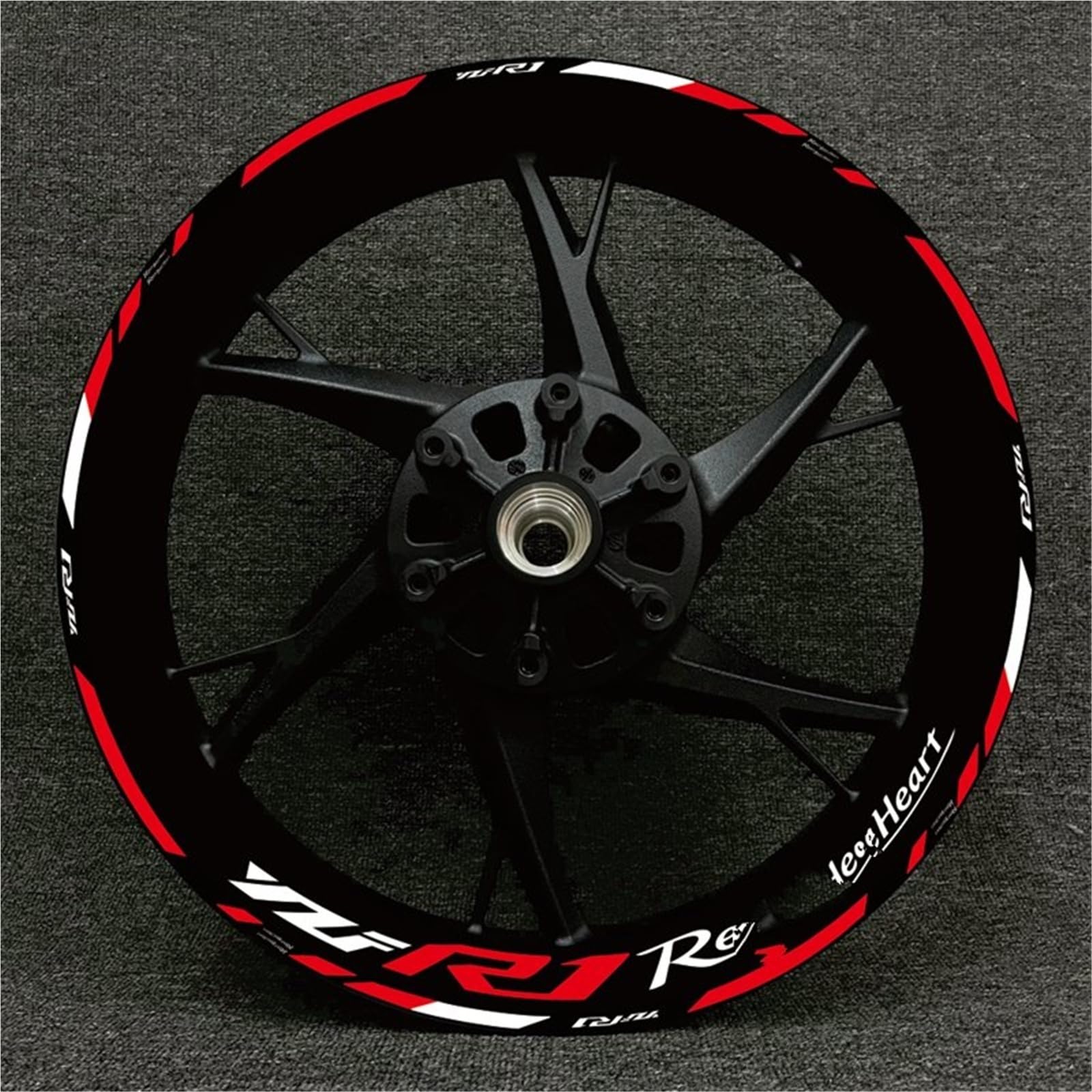 Juego Calcomanías Reflectantes para Llantas Y Bujes Rueda Motocicleta para YZFR1 Y YZF R1(Set Meal 8)