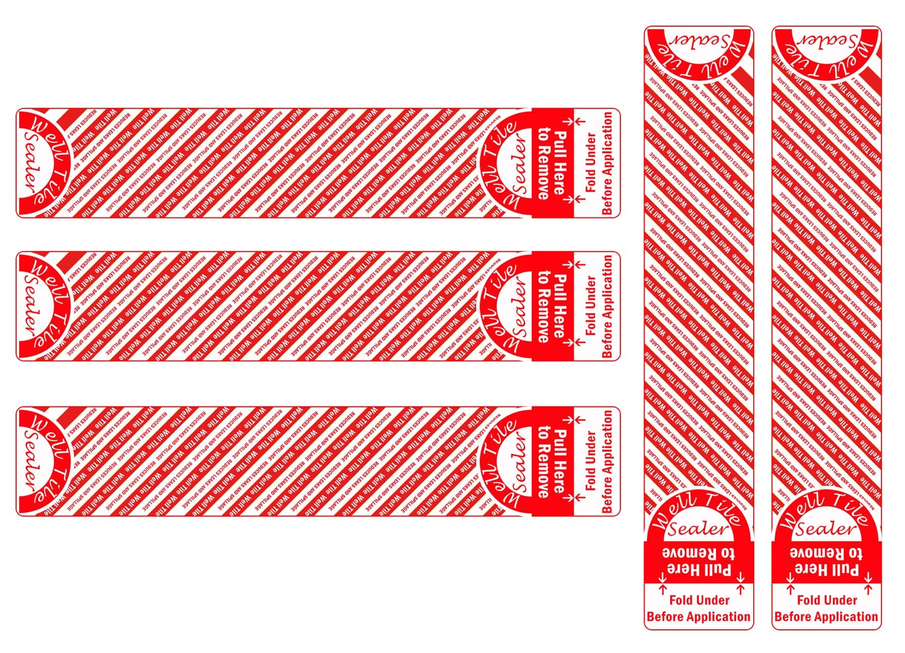 Reduces Liquid Leaks and Spills Stickers 1 1/4 x 6 Inch Anti Leakage Sealers Sticker Stops Liquid Leaks Labels 300 Pcs