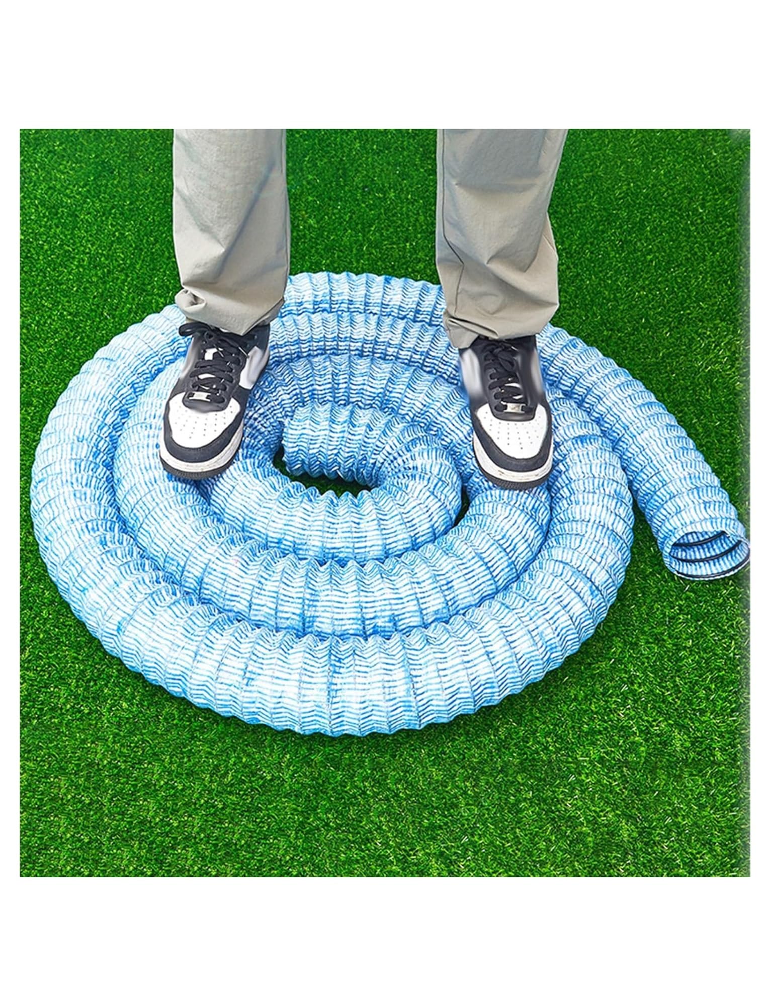 Corrugated Perforated French Drain Pipe, Perforated Soft Infiltration French Drain Pipe, 50-150mm, 1-20m(150mm,1 Meter)