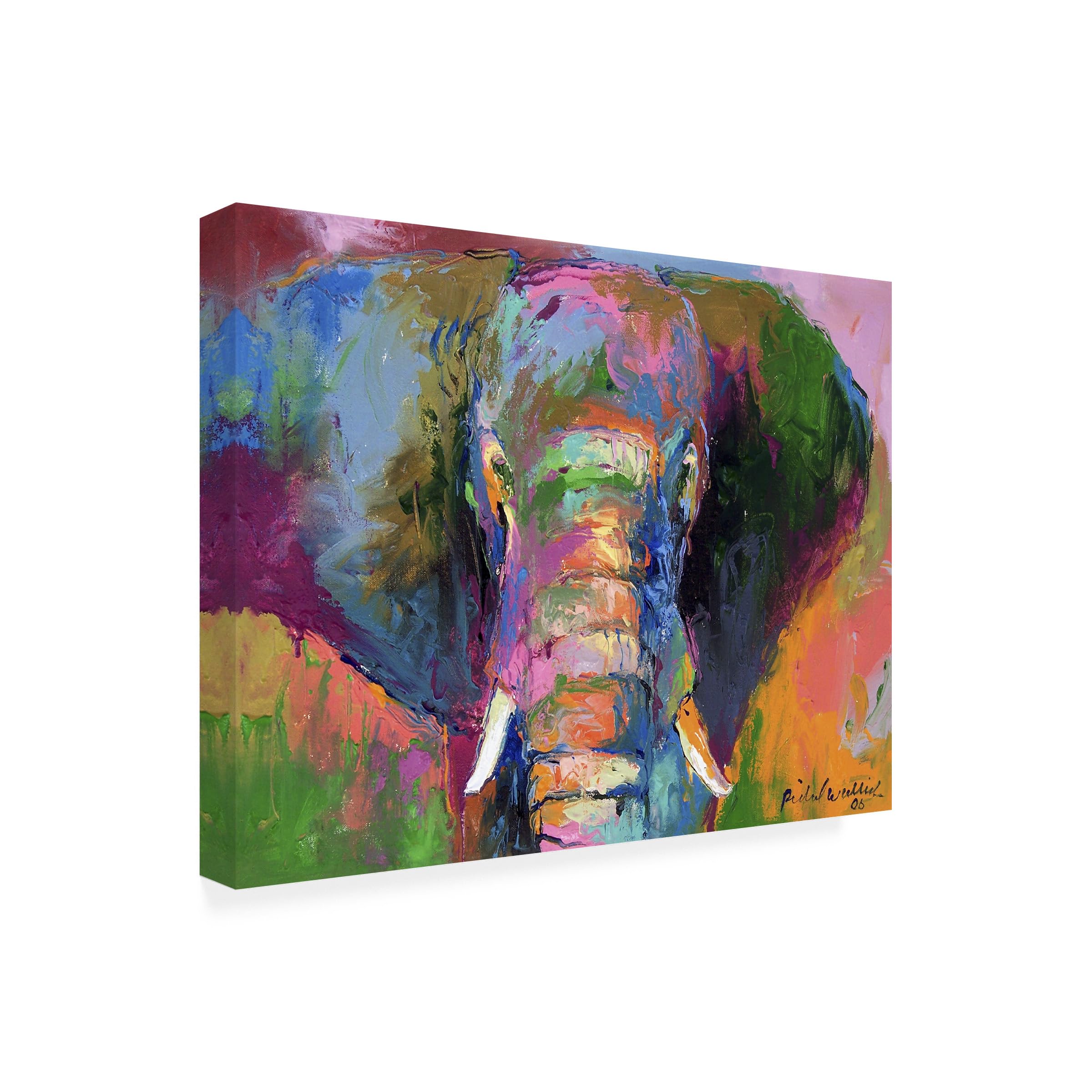 Trademark Fine Art Elephant 2 Artwork by Richard Wallich 14 by 19-Inch