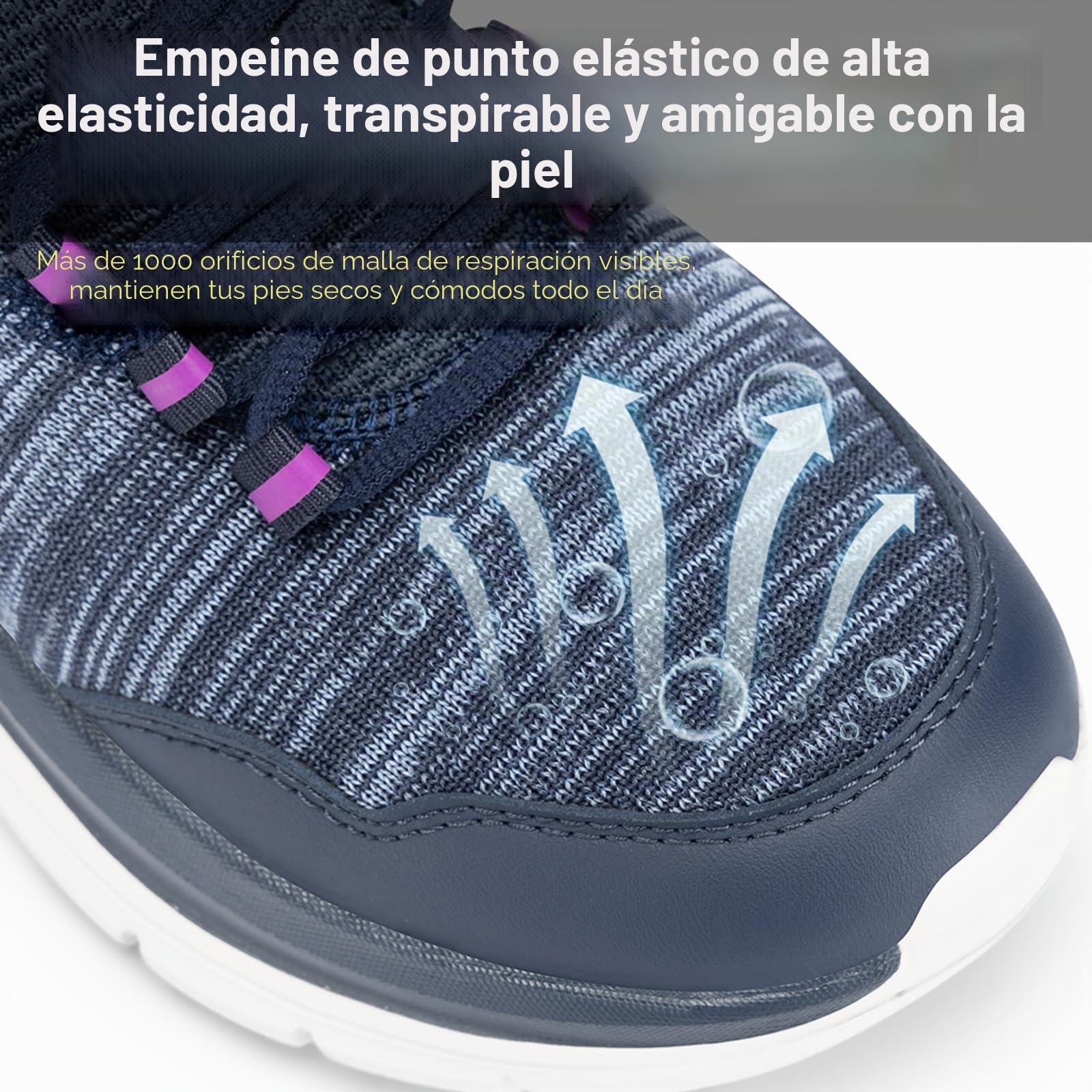 FitVille Zapatillas Anchos Caminar Mujer Zapatos Casual Sneakers Gimnasio Comodos Calzado Deportivas Ligeras