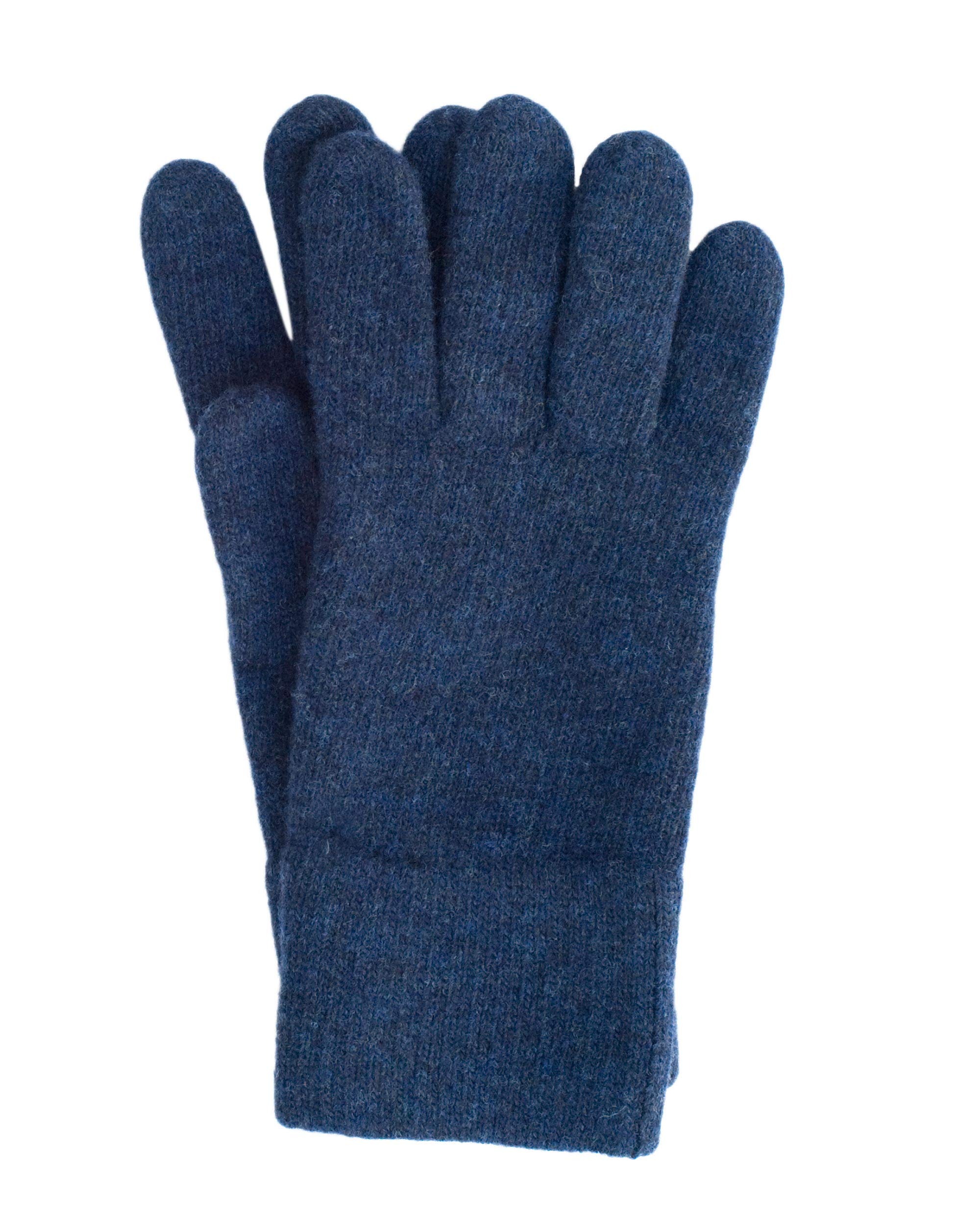 Fosternatur Men's Cosmos Merino Gloves / Finger Gloves, 100% Extra Fine Wool, 9 Uk