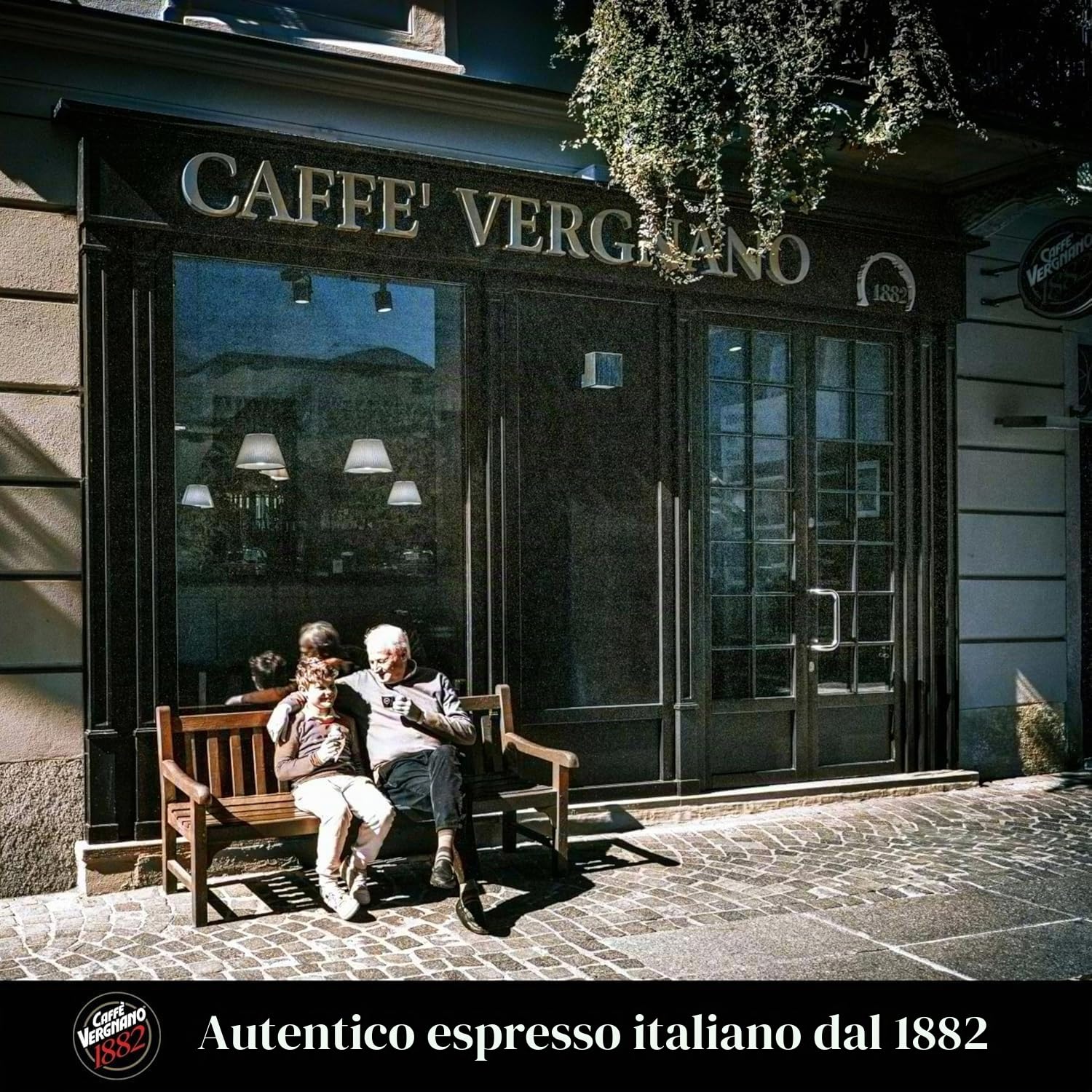 Caffè Vergnano Èspresso 1882 Miscela Cremoso, 200 Capsule Compostabili Compatibili Nespresso -DD-