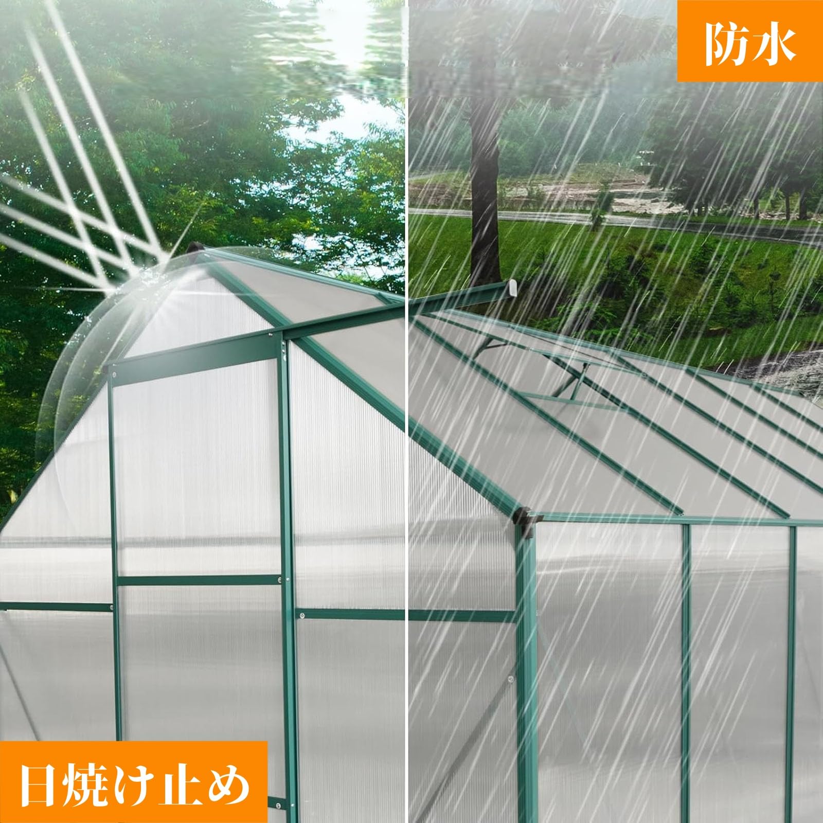 Amazon.co.jp: Ruying 屋外庭園用ビニールハウス 耐候性収納庫