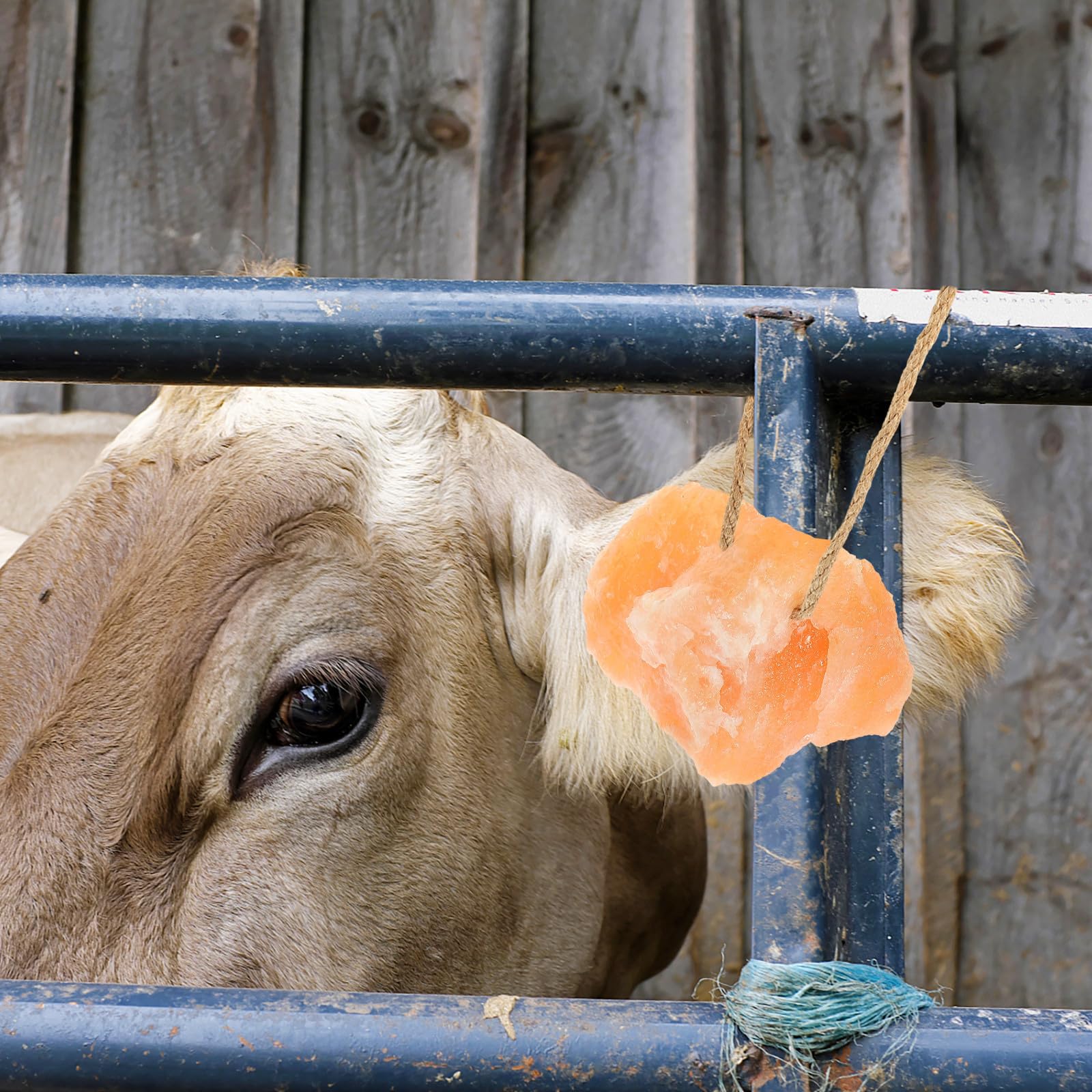 ibasenice Mattone di Sale per Bestiame Lavorazione Fine e Struttura Resistente, Blocco da Leccare per Allevamenti di Erbivori e Animali da Fattoria