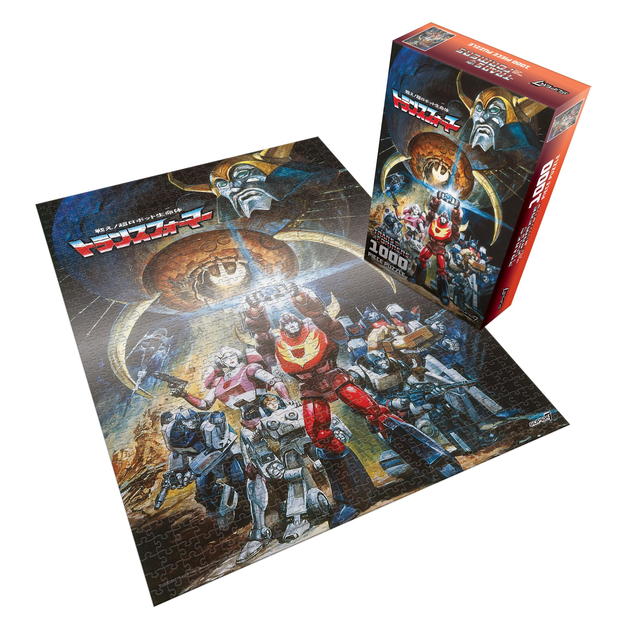 Super7 Transformers Japanese '86 Movie Poster Puzzle - 1000-Piece Action Figure Inspired Classic Cartoon Collectibles - Image 2