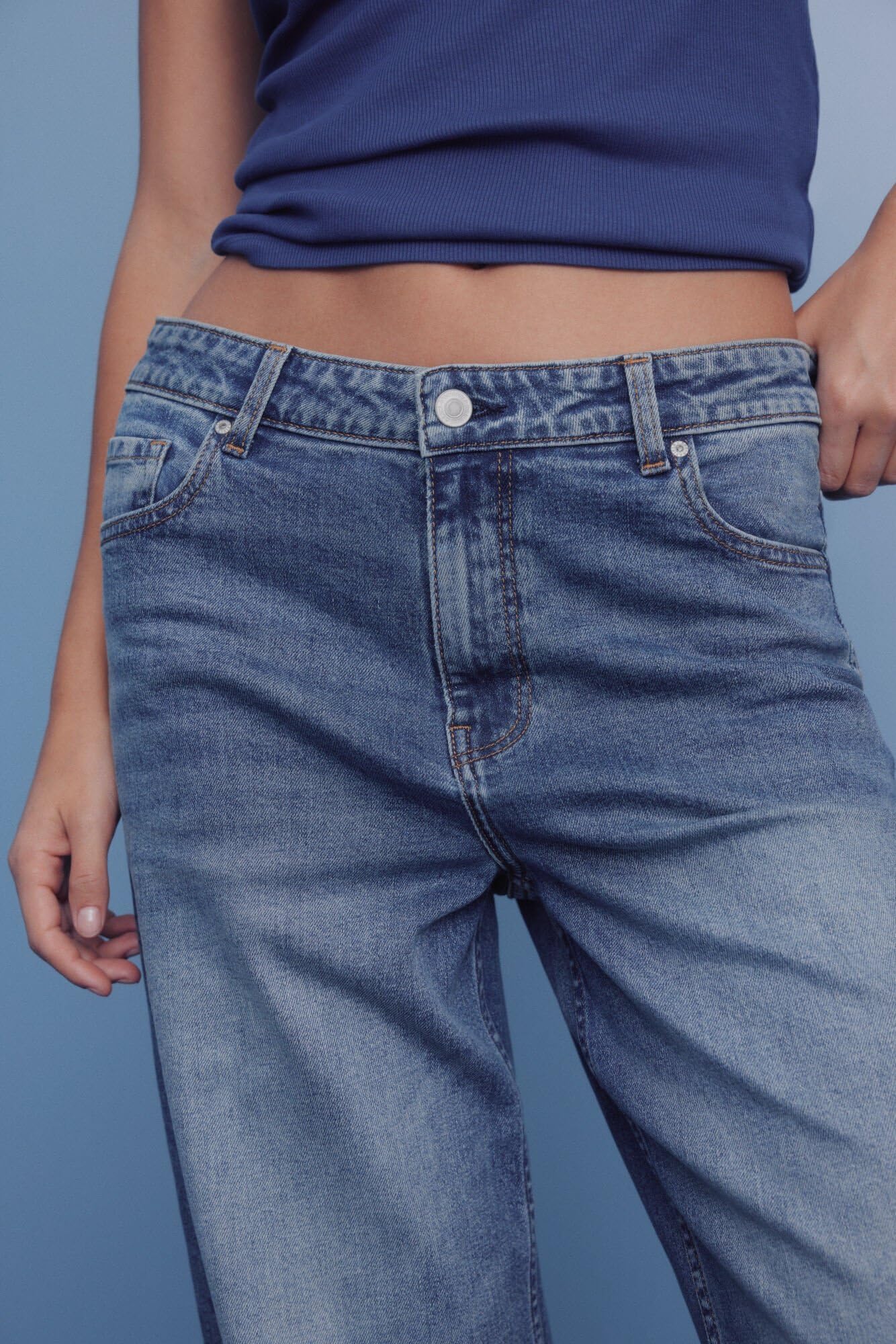 SPRINGFIELD Wide Leg Comfort High Rise Trousers - Jeans Mujer