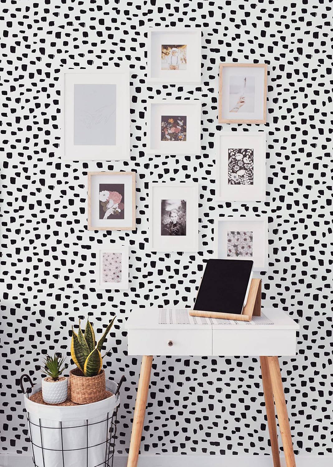 NextWall Speckled Dot Abstract Peel and Stick Wallpaper