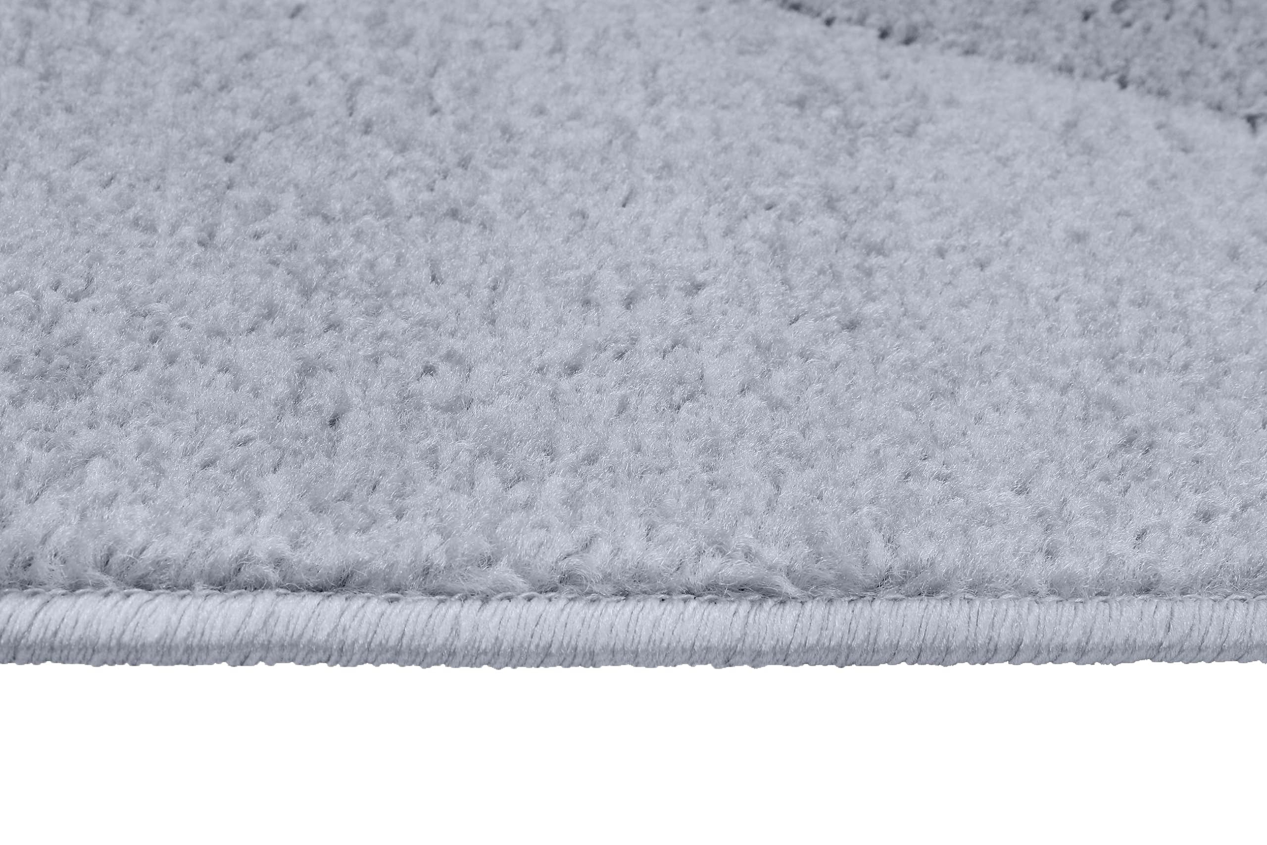 TAPISO Lazur Tapis Chambre Enfant Fille Garçon Bébé Tapis de Jeu Moderne Gris Rose Géométrique Traingles Losanges Poils Courts Oeko-TEX Doux Résistant 80 x 150 cm