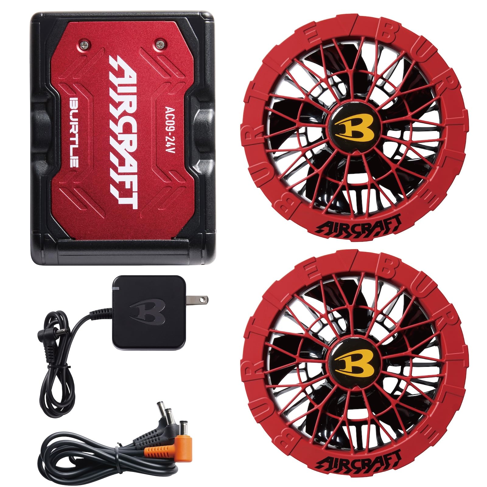 バートル2025バッテリーファンセット 新品　赤ファン Amazon.co.jp: 2025 24V バートル ファンバッテリーセット バッテリー