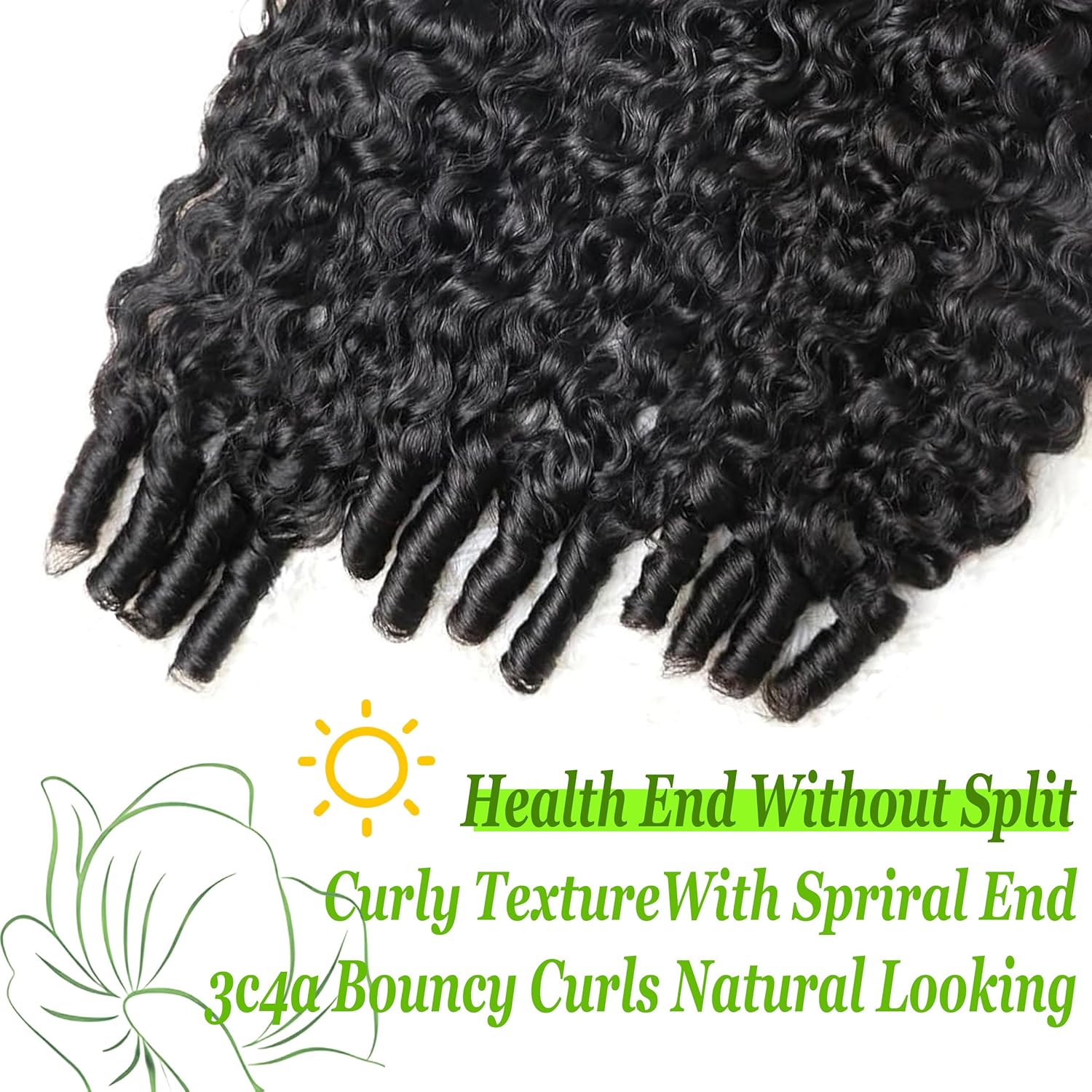 Burmese Curly Bundles Human Hair 22 24 26 Inch Water Wave 3 Bundles 3C4A Deep Curly Weft Wet and Wavy 100% Unprocessed Brazilian Virgin Hair Weave for Women Natural Black