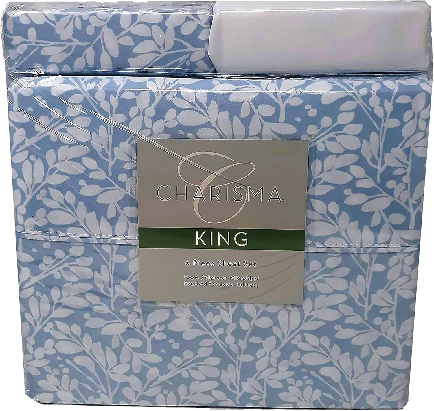 CMA Charisma Microfiber 6 Piece Sheet Set (Boxwood Powder