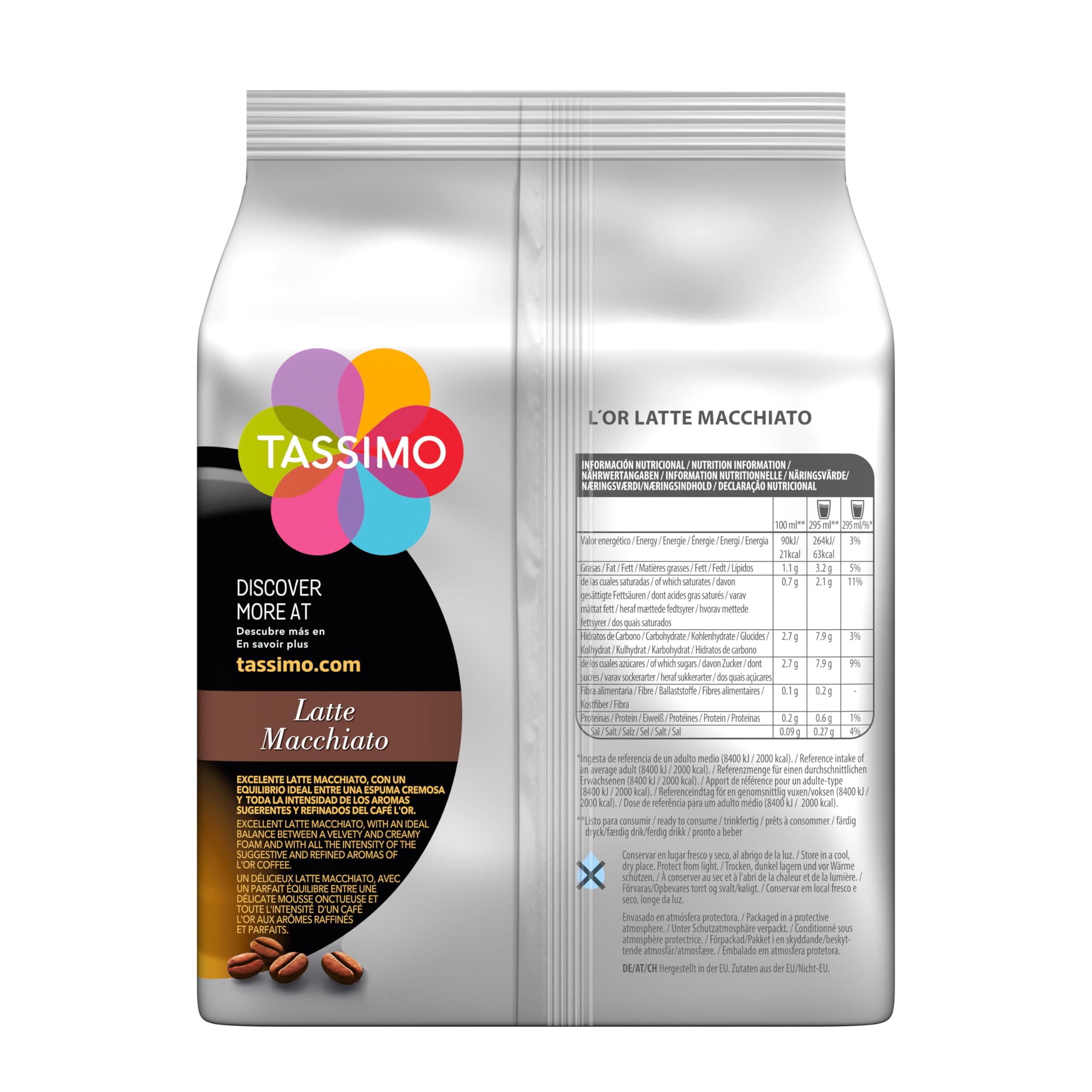 Tassimo Kapseln L'OR Latte Macchiato, 5 x 8 Pads, 40 Kaffeekapseln