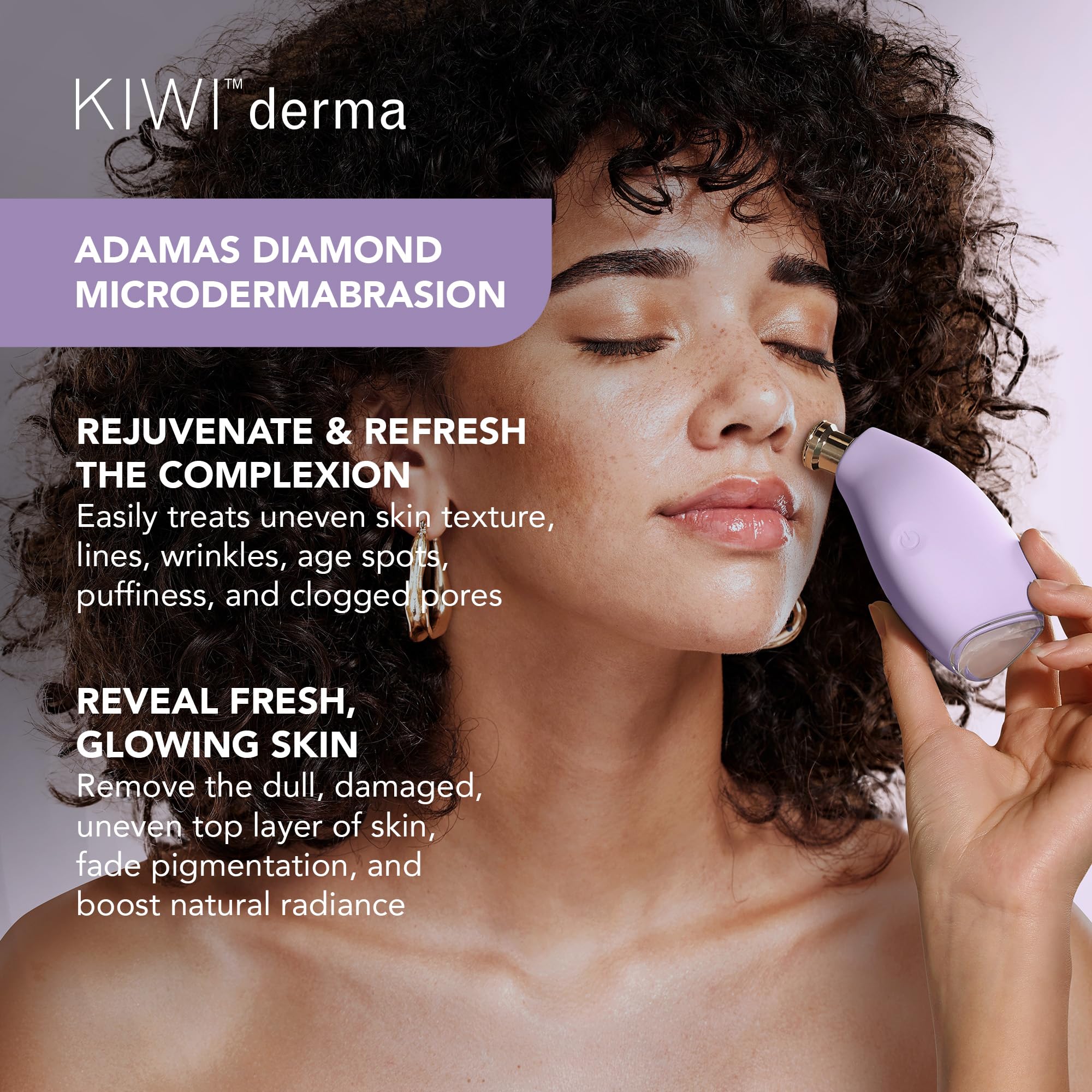 FOREO KIWI derma Dispositivo microdermoabrasione esfoliante levigante Aspiratore punti neri viso + Maschera pori punti neri 100g