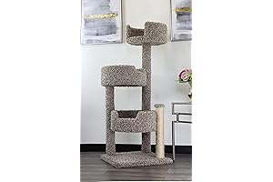 New Cat Condos Speckled Wood and Carpet Activity Tree