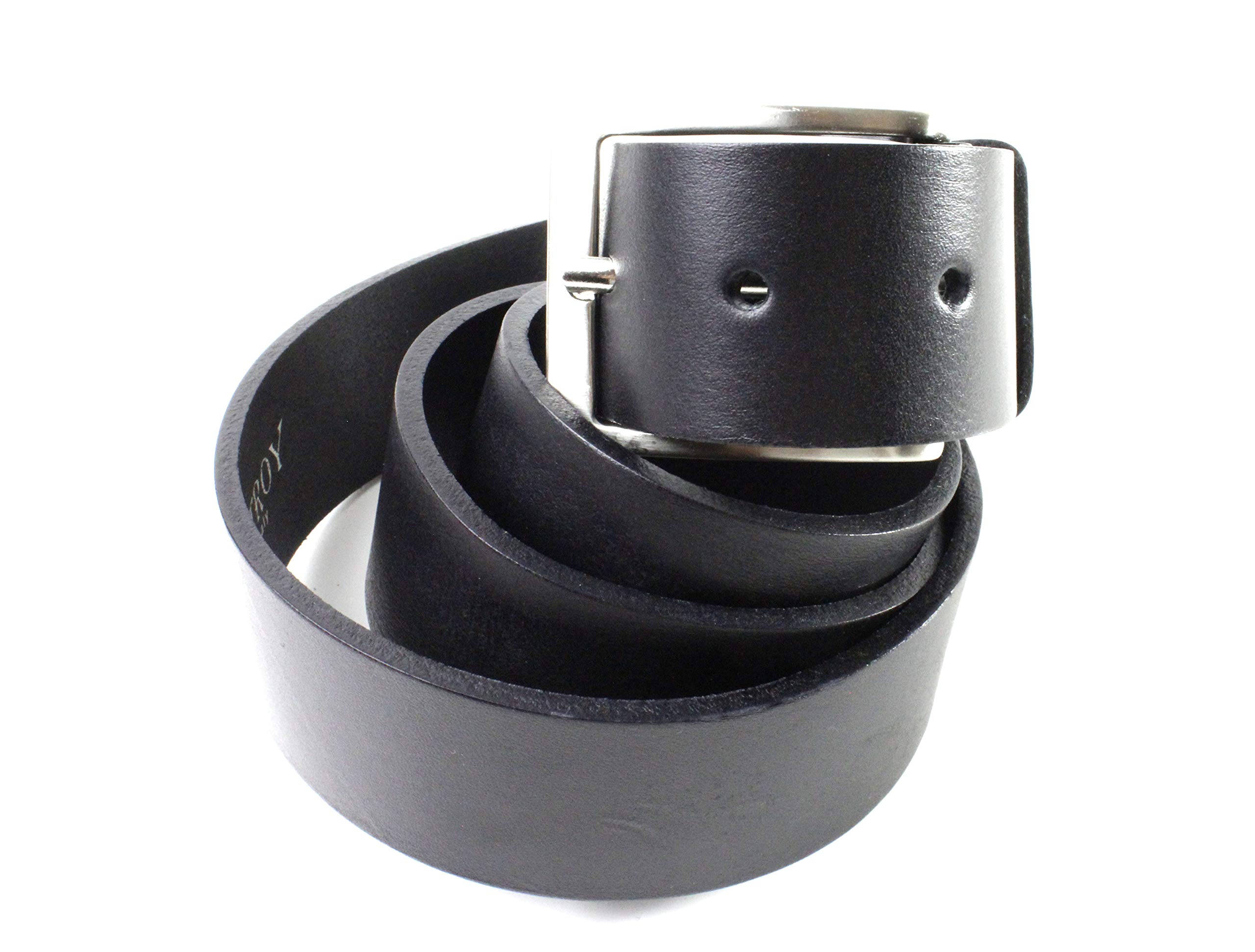 Ivan Troy Men’s Casual Italian Leather Belt|Dress Belt With Jean Classic Buckle|1.57 Inch Wide (30-32Inch (waist 31), Black)