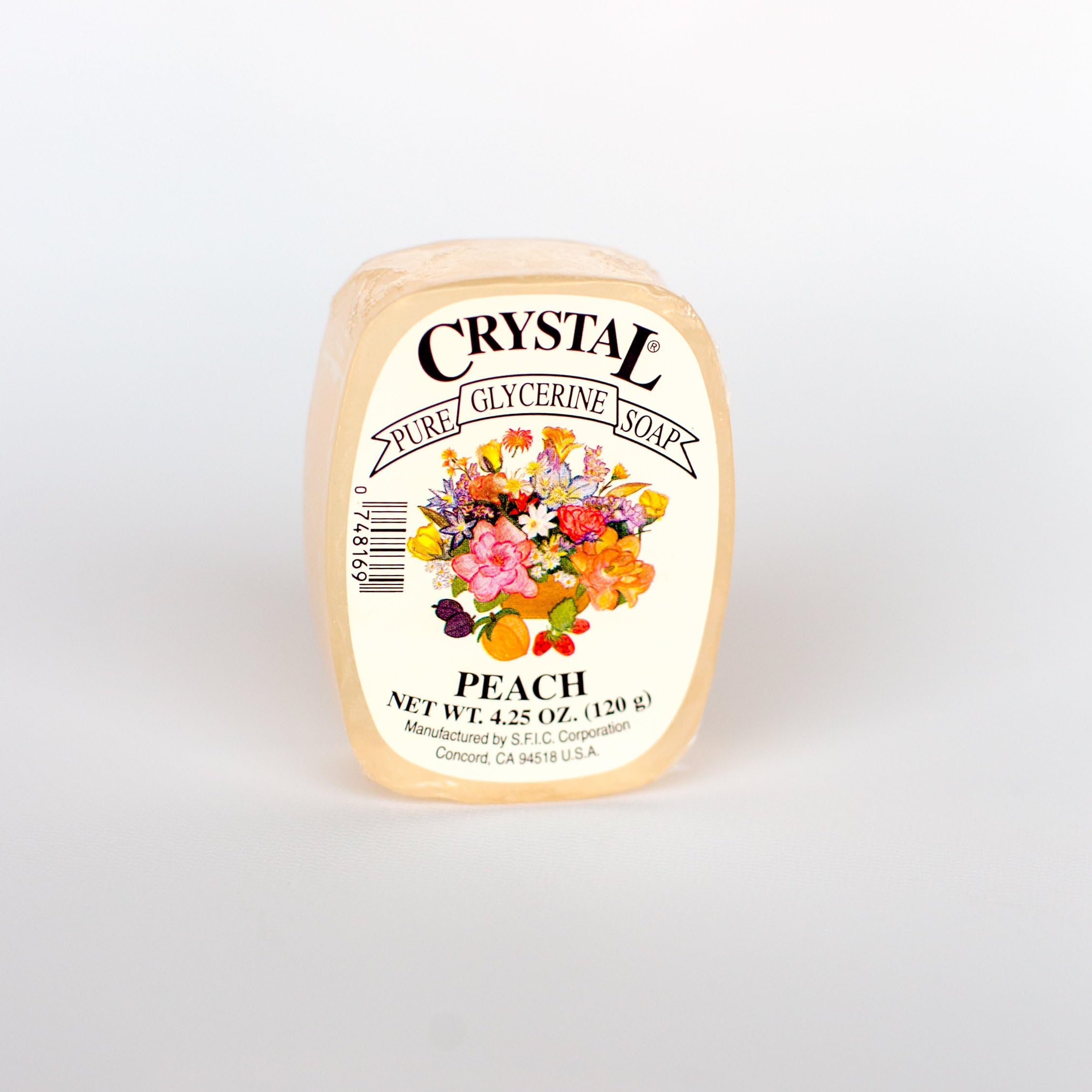 Crystal Glycerine Soap Bars Peach (24 bars)