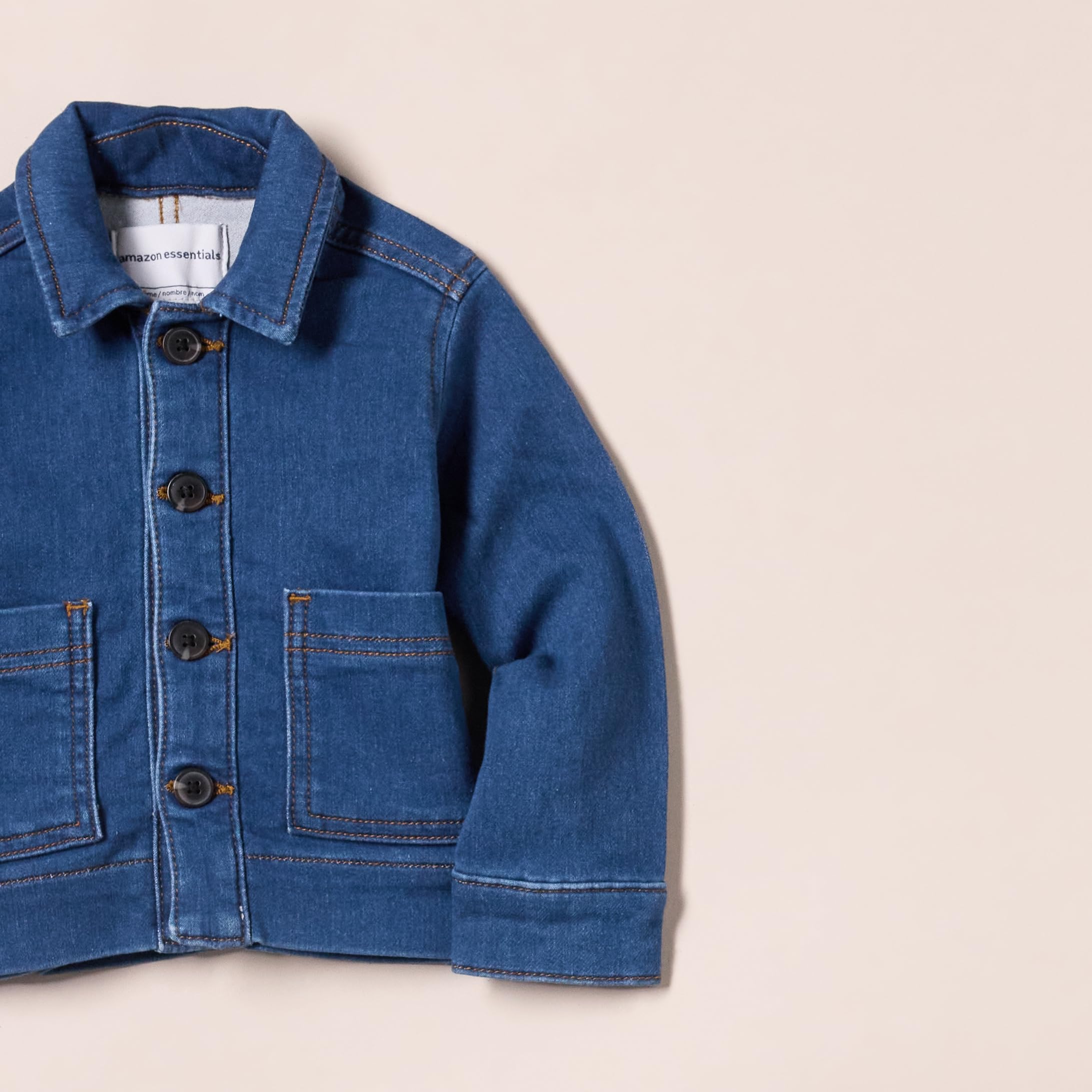 Amazon Essentials Chaqueta Vaquera de Trabajo con Corte Holgado Unisex Niño