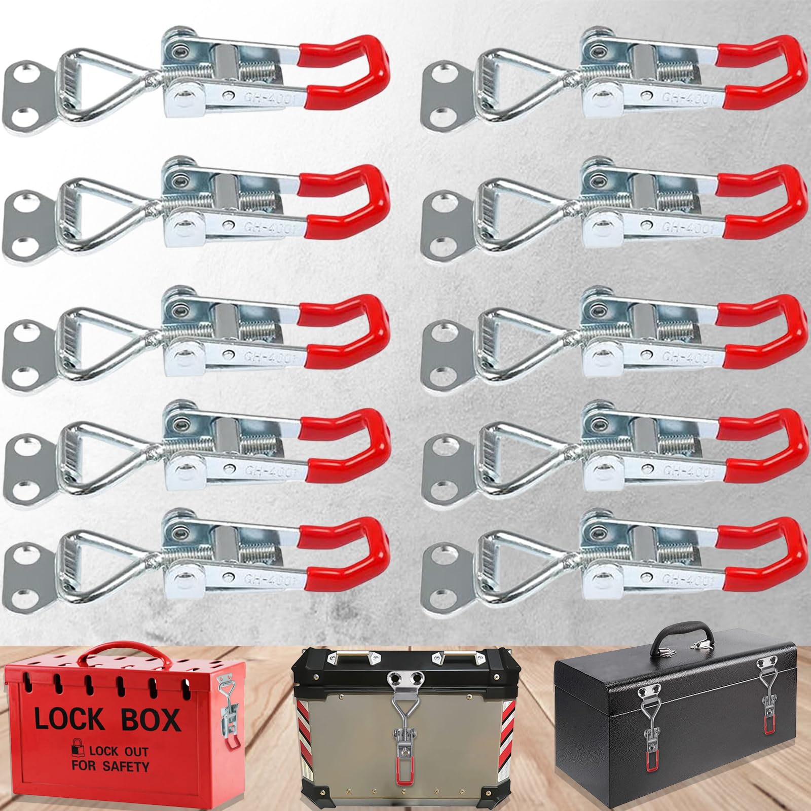 Loquet à bascule en Métal, 7pcs Sauterelles Bascule Pince, 4001 Fermoir Attache Rapide Fixation Loquet à bascule en Métal, 7pcs Sauterelles Bascule Pince, 4001 Fermoir Attache Rapide Fixation