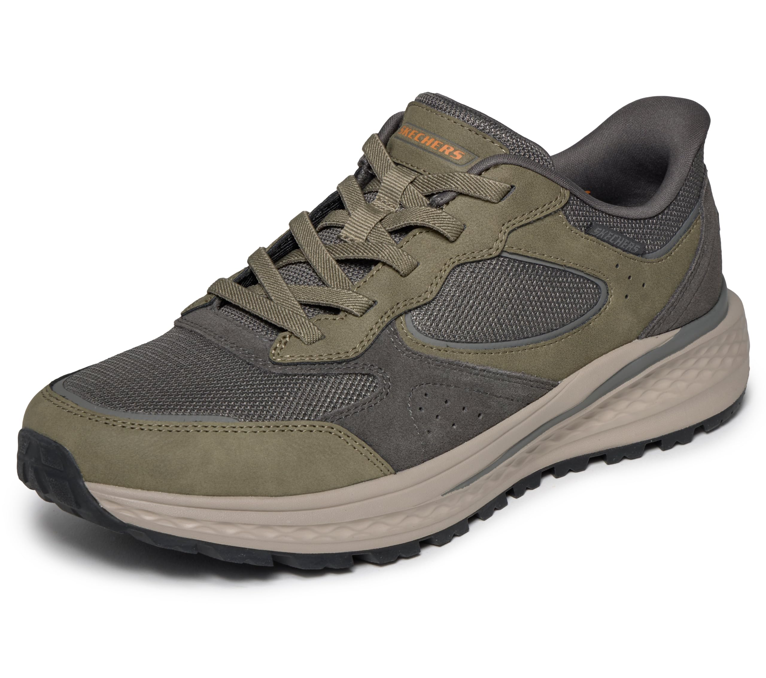 Skechers Men's Bungee Lace Trainer, Grey, 11 UK