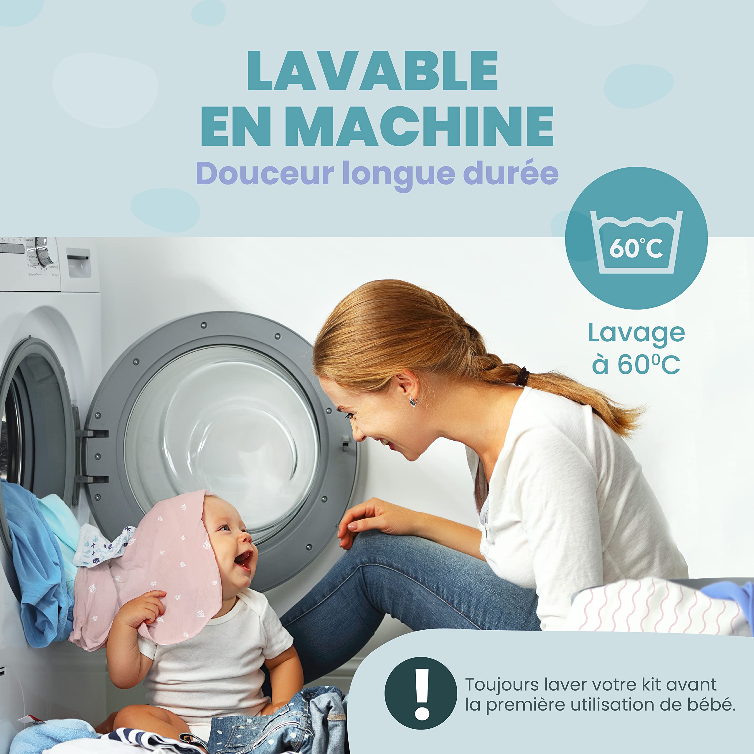 Drap Housse Cododo (Set de 2) + 1 Protège Matelas Impermeable avec Elastique - 3-en-1 - Taille 50x83 cm -Compatible avec Berceaux, Lit Matelas Cododo Bebe - Pour Fille et Garçon - Motif Rose