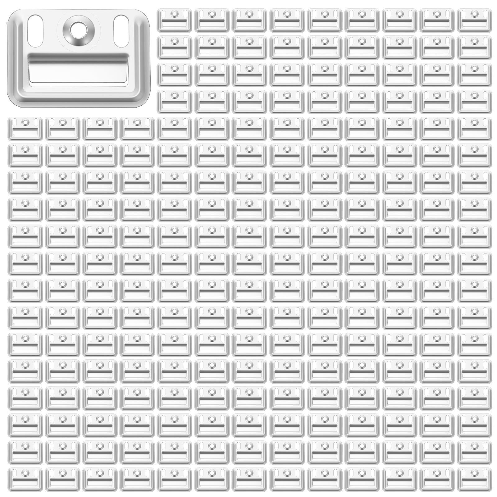 500 pcs Stainless Steel Z-Clips (1.73"/44mmx1.22/31mm) - Wall Panel Fixing Piece, Clamp for Integrated Wall Panels, Heavy Duty Walls Panel Buckle for Toilet Seats &amp; Furniture Mounting