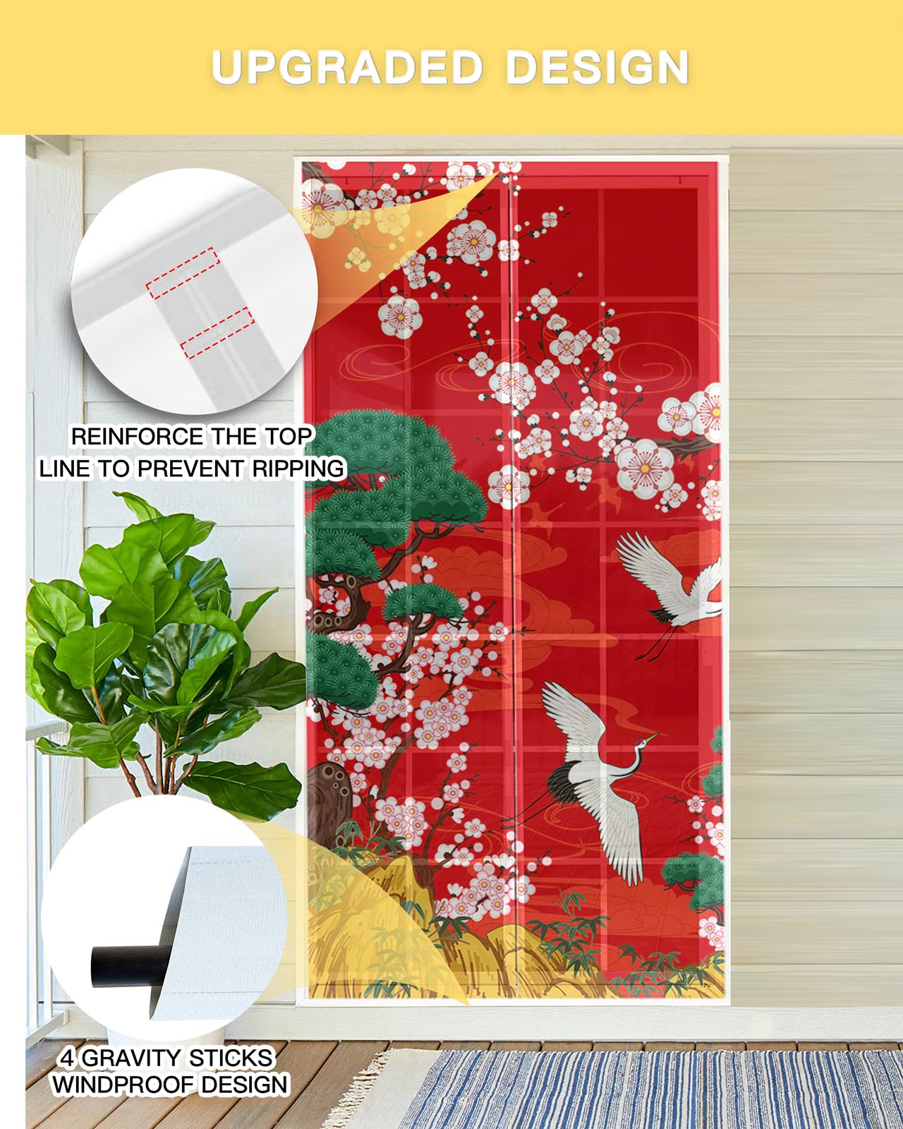 Amazon.com: Japanese-Style Screen Door Mesh, Magnetic Screen Door