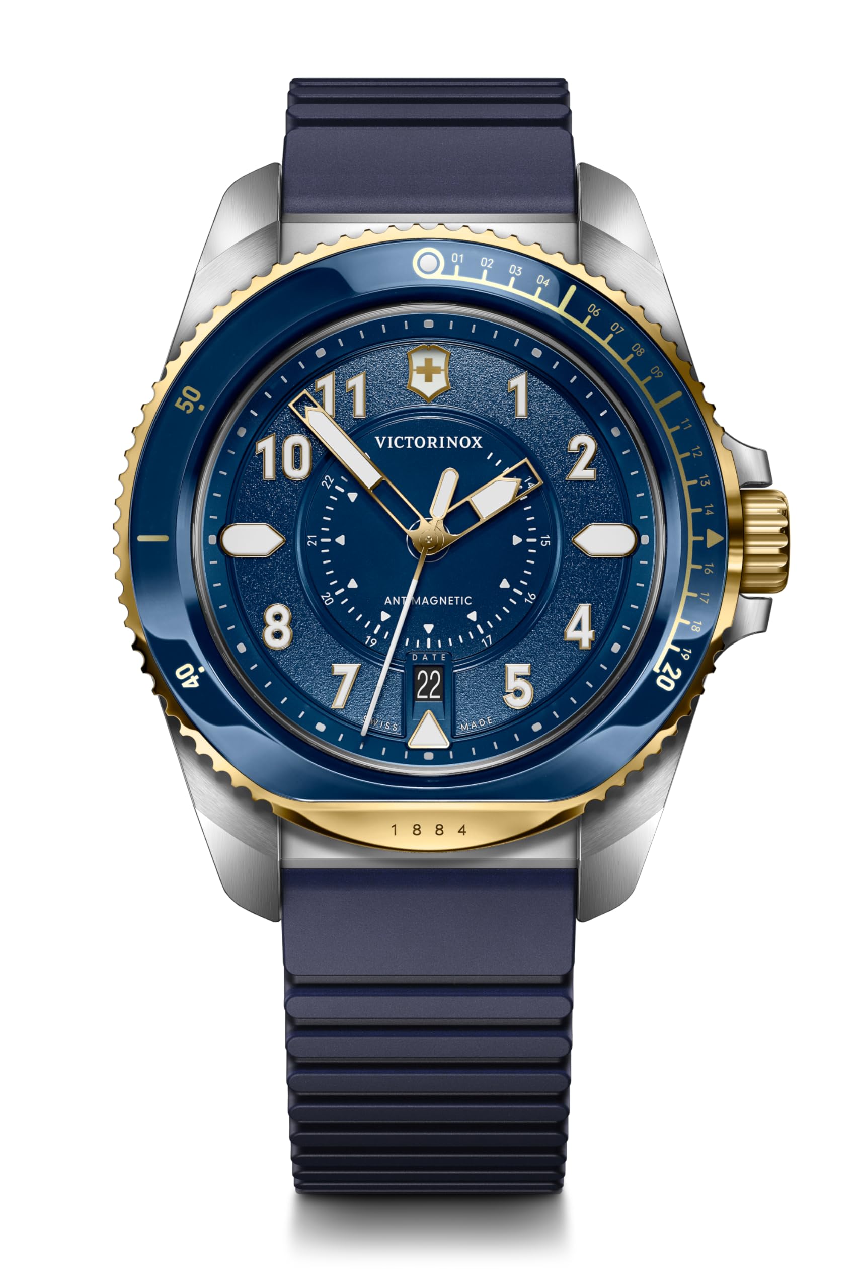 Victorinox Journey 1884, Swiss Made Mens Analog Watch, Blue Dial, 43 Mm, Water Resistant Up To 200 M, Quartz Movement, Stainless Steel Case, Wrist Watch For Men | 242013, Band Color:Multicolor (B0CKH5VN4T) Amazon Price History, Amazon Price Tracker