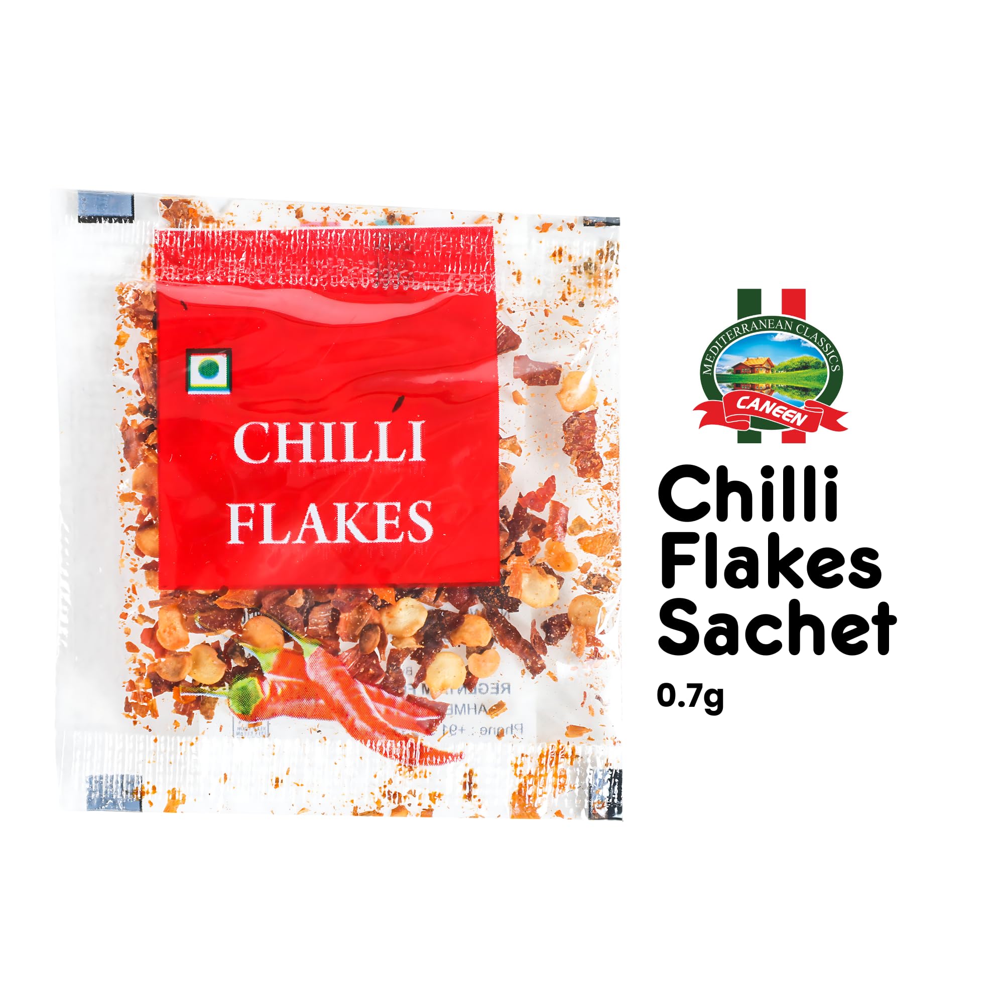 CANEEN - Chilli Flakes Sachet | Chilli flakes packets | Single-use chilli flakes sachets| Small chilli flakes packets,140 G - Image 2 thumbnail