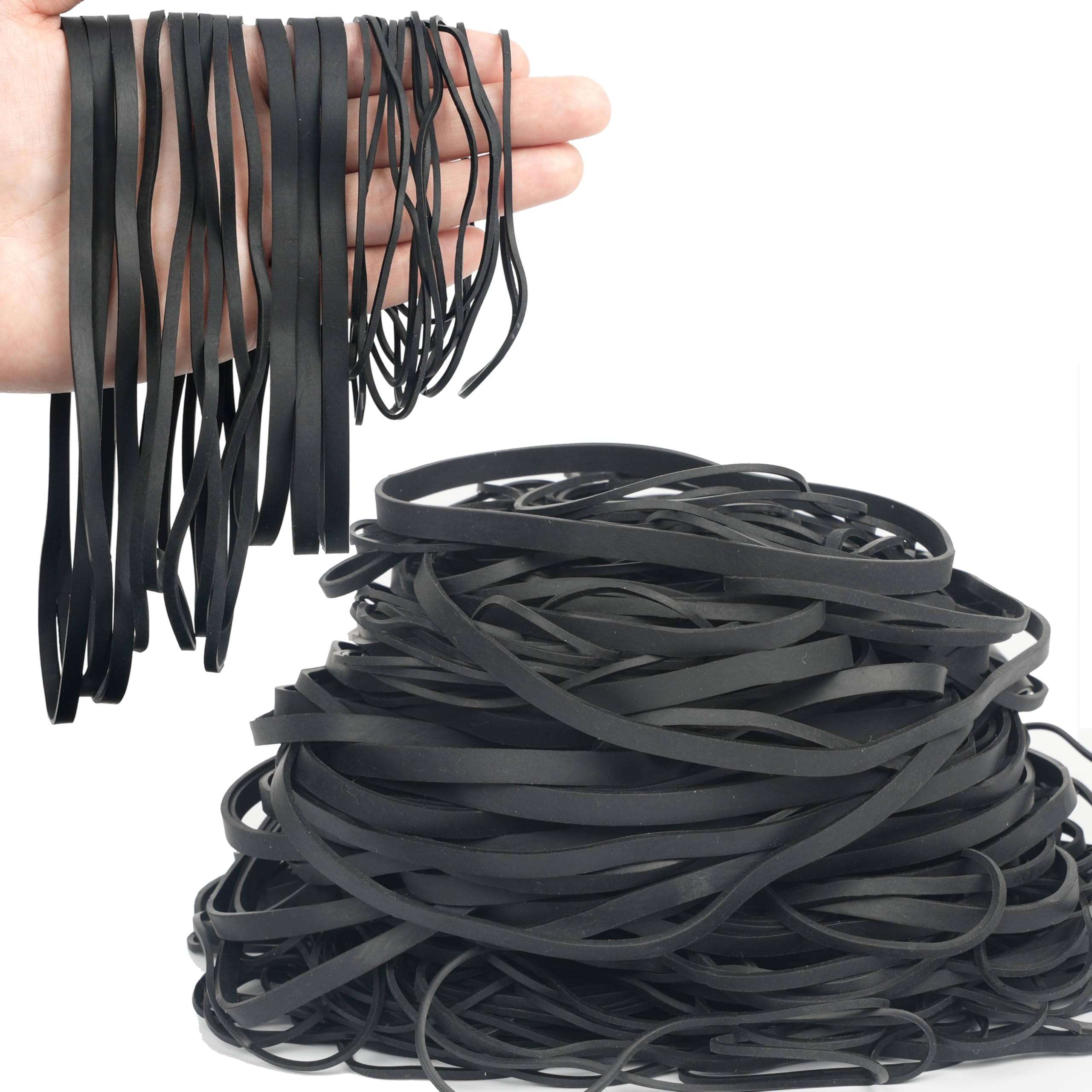 Rubber Bands Black Net Weight 190g 120x1.5mm,150x6mm,180 x3mm,200 x 5mm