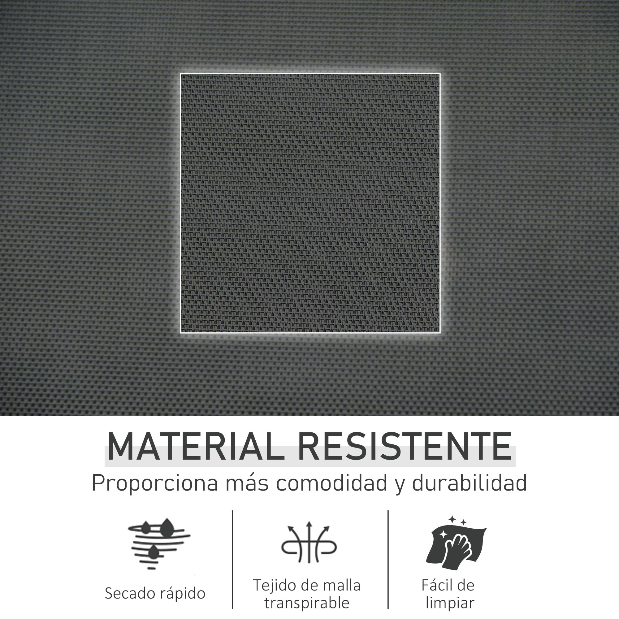 Outsunny Mecedora de Exterior Tumbona Mecedora con Reposabrazos Reposacabezas Acolchado y Bolsillo Lateral Carga 120 kg para Jardín Terraza Patio 150x62x88 cm Negro