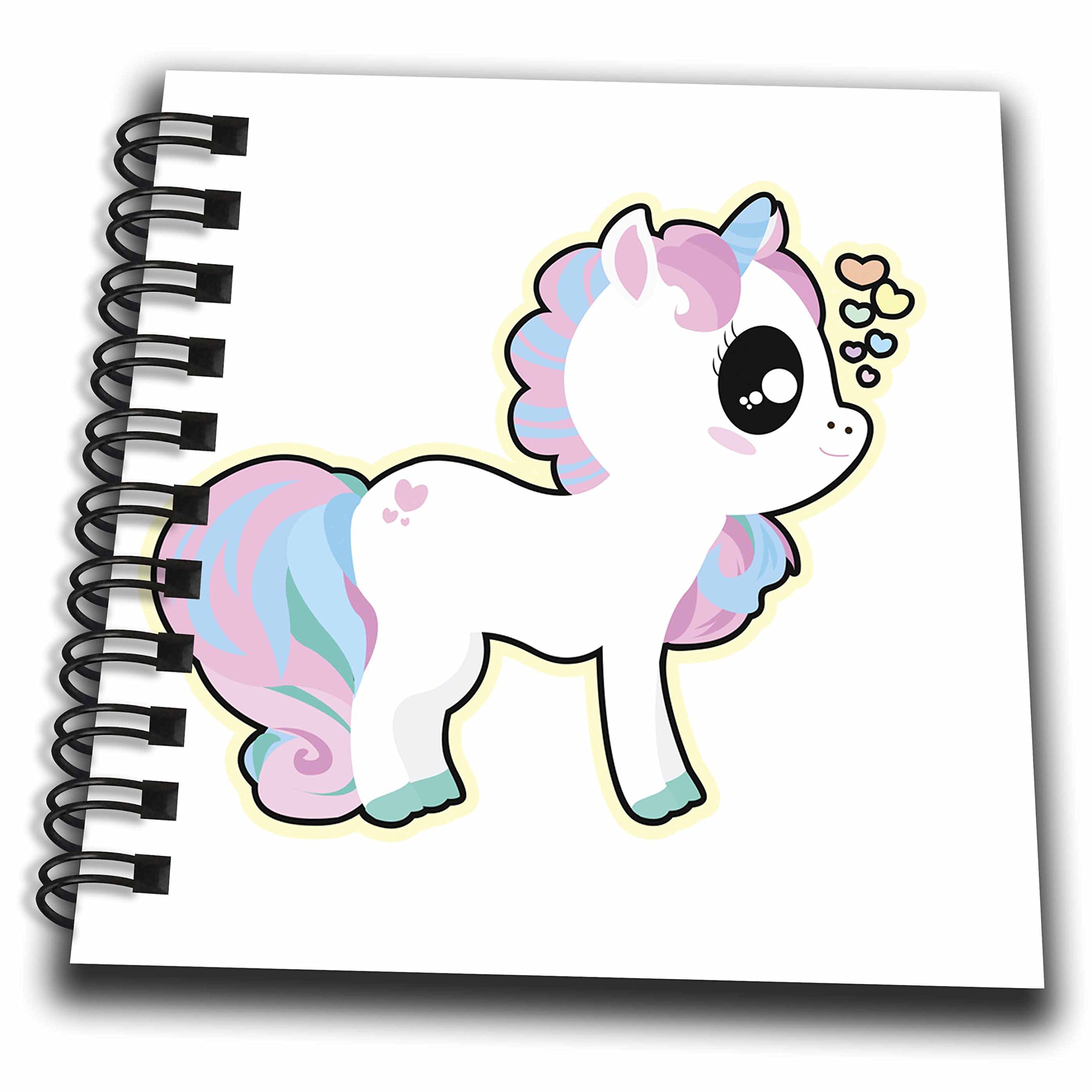 Mini bloc-notes licorne coloré 3drose carnet de notes de poche