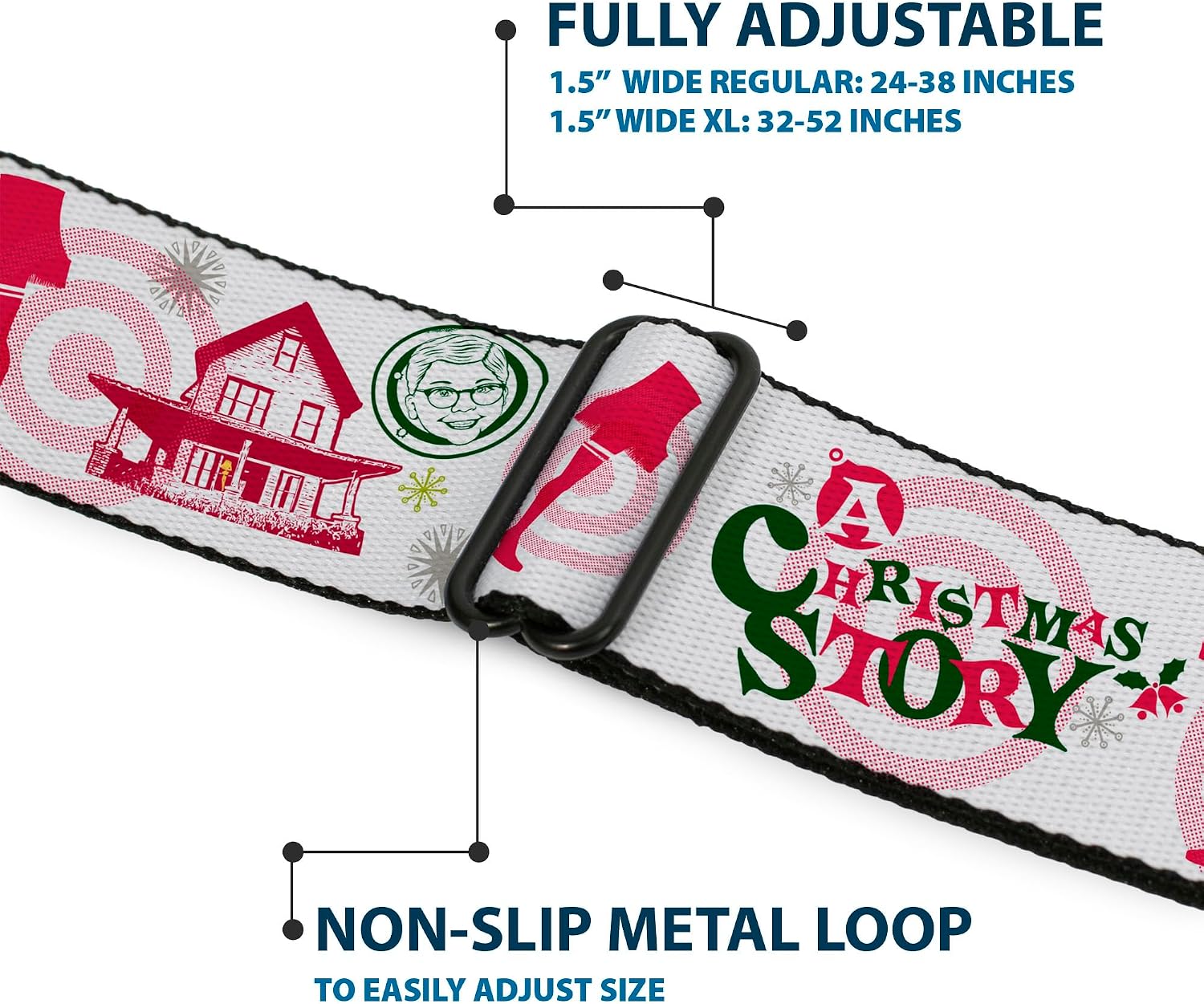 Buckle-Down Unisex Adult Buckle-down Seatbelt Belt a Christmas Story Regular