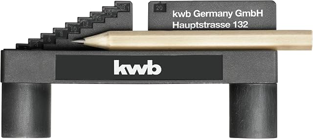 kwb 757800 Mittenfinder/Center Finder for Medium Point Determination incl. Pencil and Magnet Function