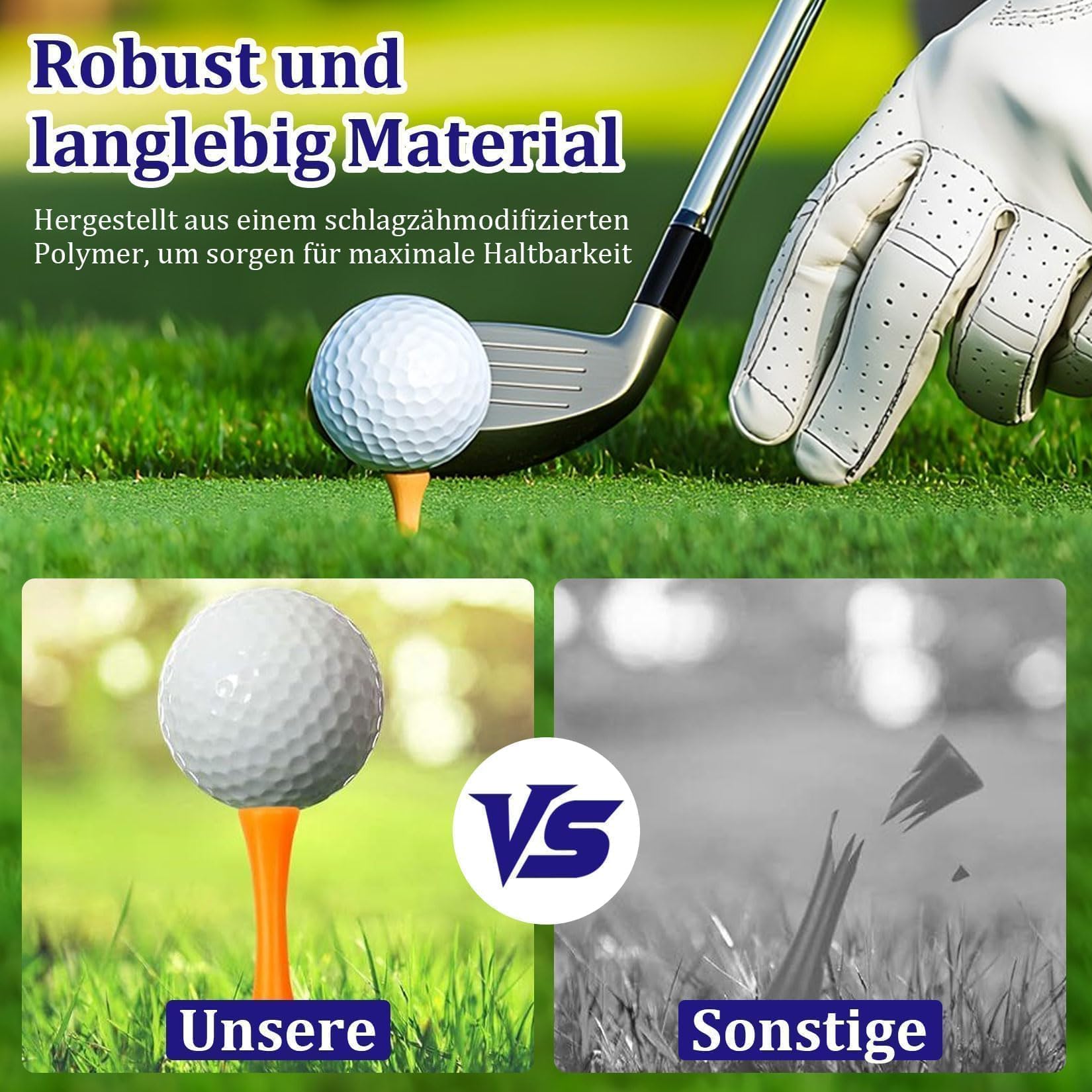 Tees de Golf Plástico Reutilizables para Práctica de Golf Accesorios