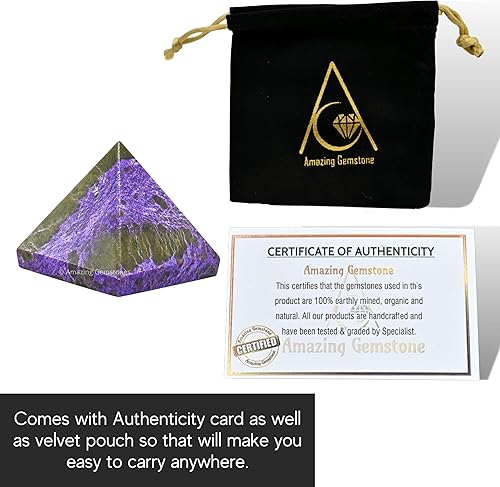 Miniatura 77 de Amazing Gemstone White Agate Snow Quartz Pyramid Crystal Healing Stones - 1" Great Pyramid Figurine of Natural Stone Pyramid for Meditation, Reiki