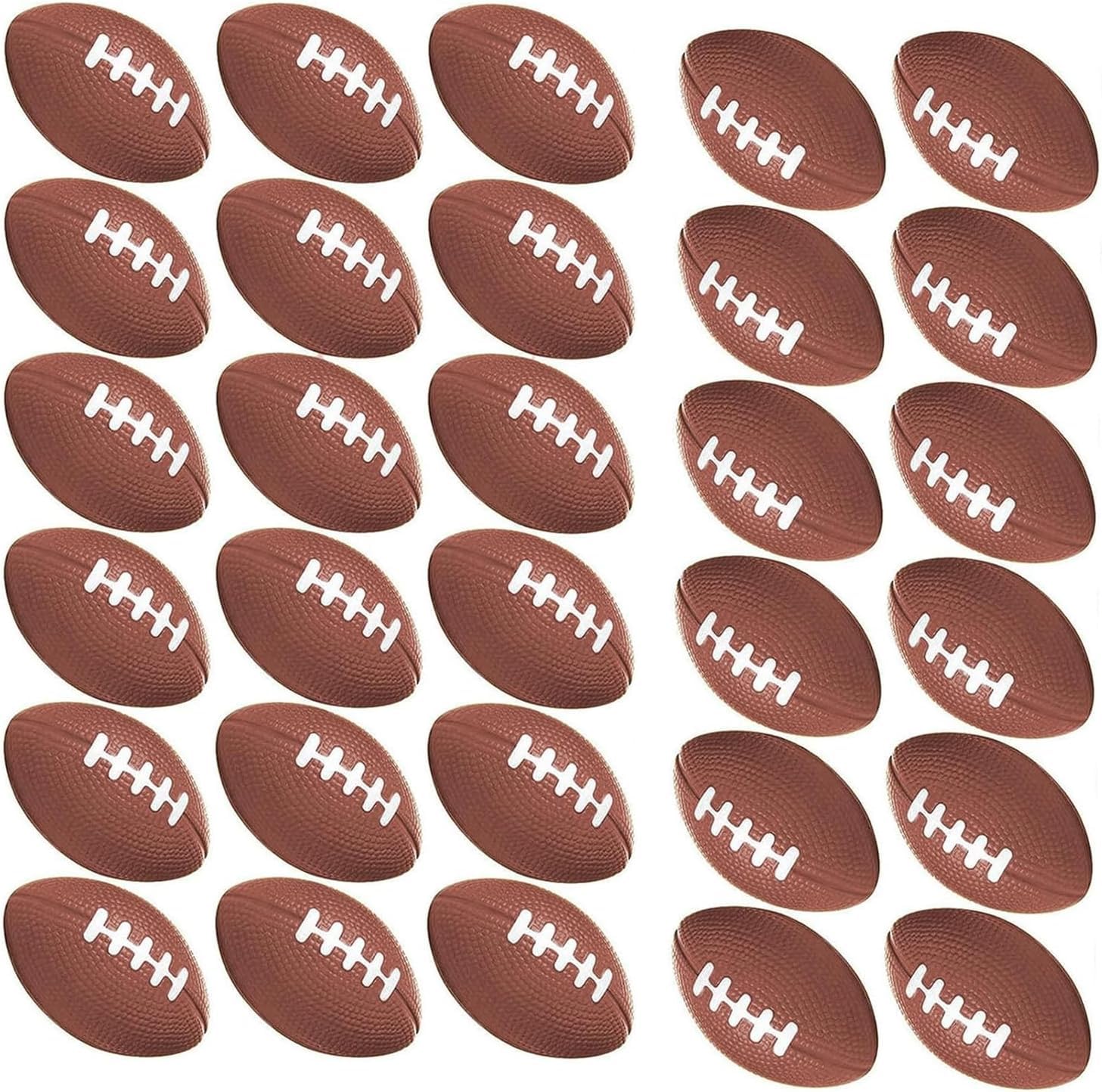 5-100 Stück Schaumstoffbälle,Mini Sportbälle,10.2cm Mini Rugby