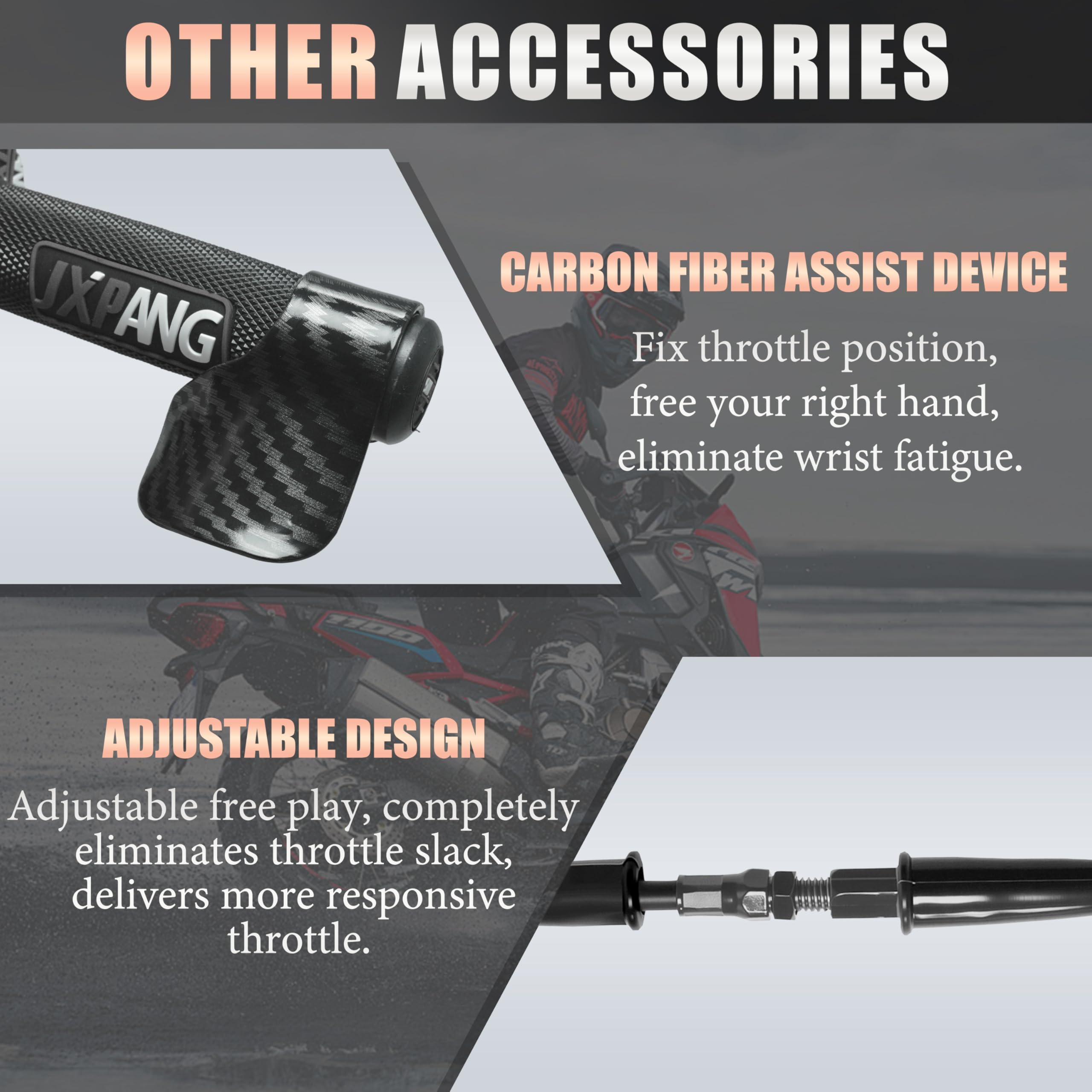 Lega di alluminio Quick Twist Throttle Assembly 7/8" 22 mm con cavo, kit di manopole universali per Dirt Pit Bike ATV Mini Bike CRF KLX SSR TTR 50cc-250cc