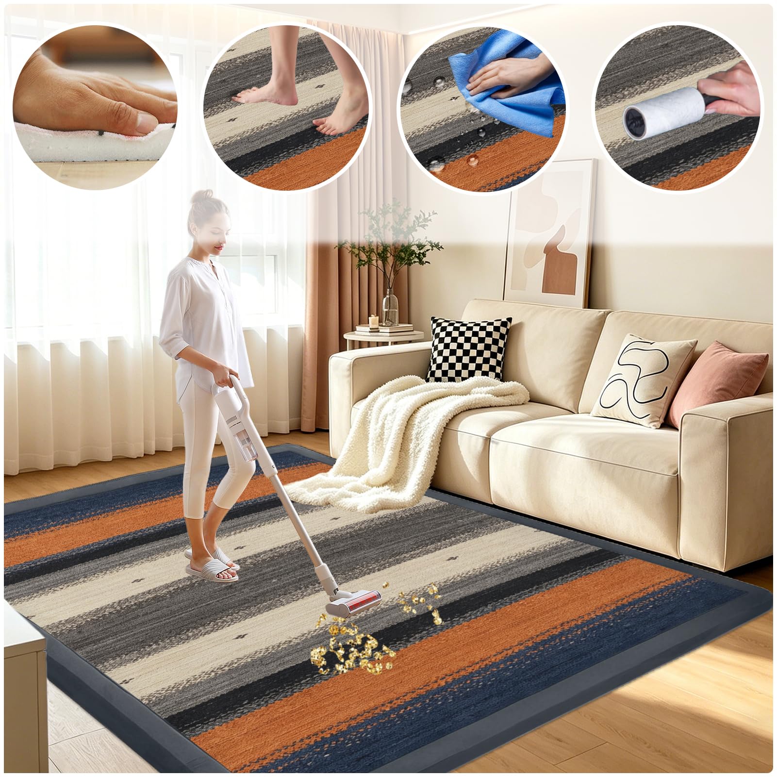 Mata do zabawy dla niemowląt o grubości 2 cm mata do raczkowania z pianki z pamięcią kształtu 130 x 200 cm | Koralowy aksamitny dywan do przedszkola antypoślizgowa miękka mata podłogowa dla niemowląt dzieci salon pokój zabaw maluch