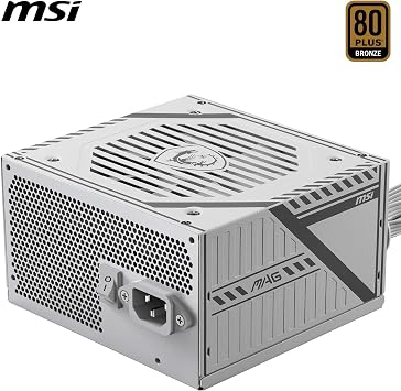 Msi Psu Mag A650bnl White 650w 80+ Bronze Power Supply